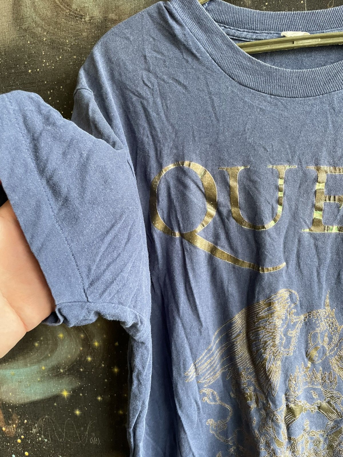 Band Tees 🔥🌎Vintage 1991 QUEEN single stitch Rock Logo Tour TShirt Size US XL / EU 56 / 4 - 3 Thumbnail