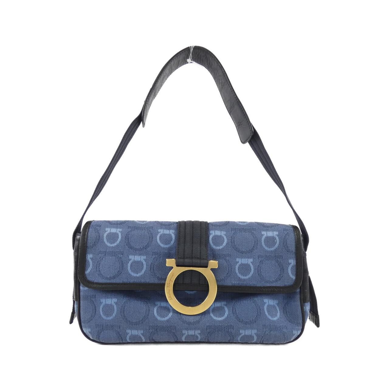 Salvatore Ferragamo Salvatore Ferragamo Salvatore Ferragamo Denim Calf Shoulder Bag Textile Shoulder Bag 21 5900 DUTY FREE for USA Size ONE SIZE - 1 Thumbnail