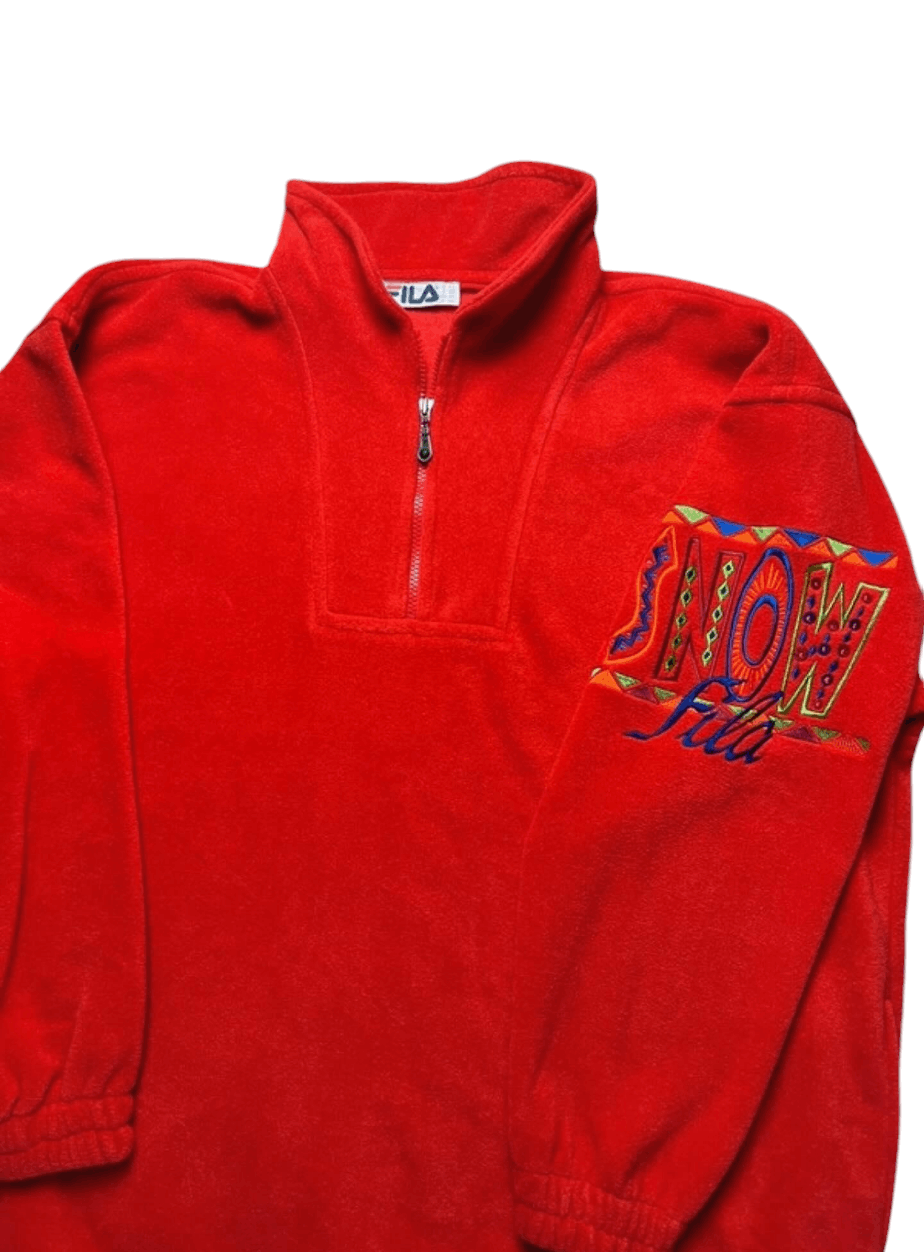 Fila Sweatshirt fleece polartec Fila Snow vintage Size US XL / EU 56 / 4 - 3 Thumbnail