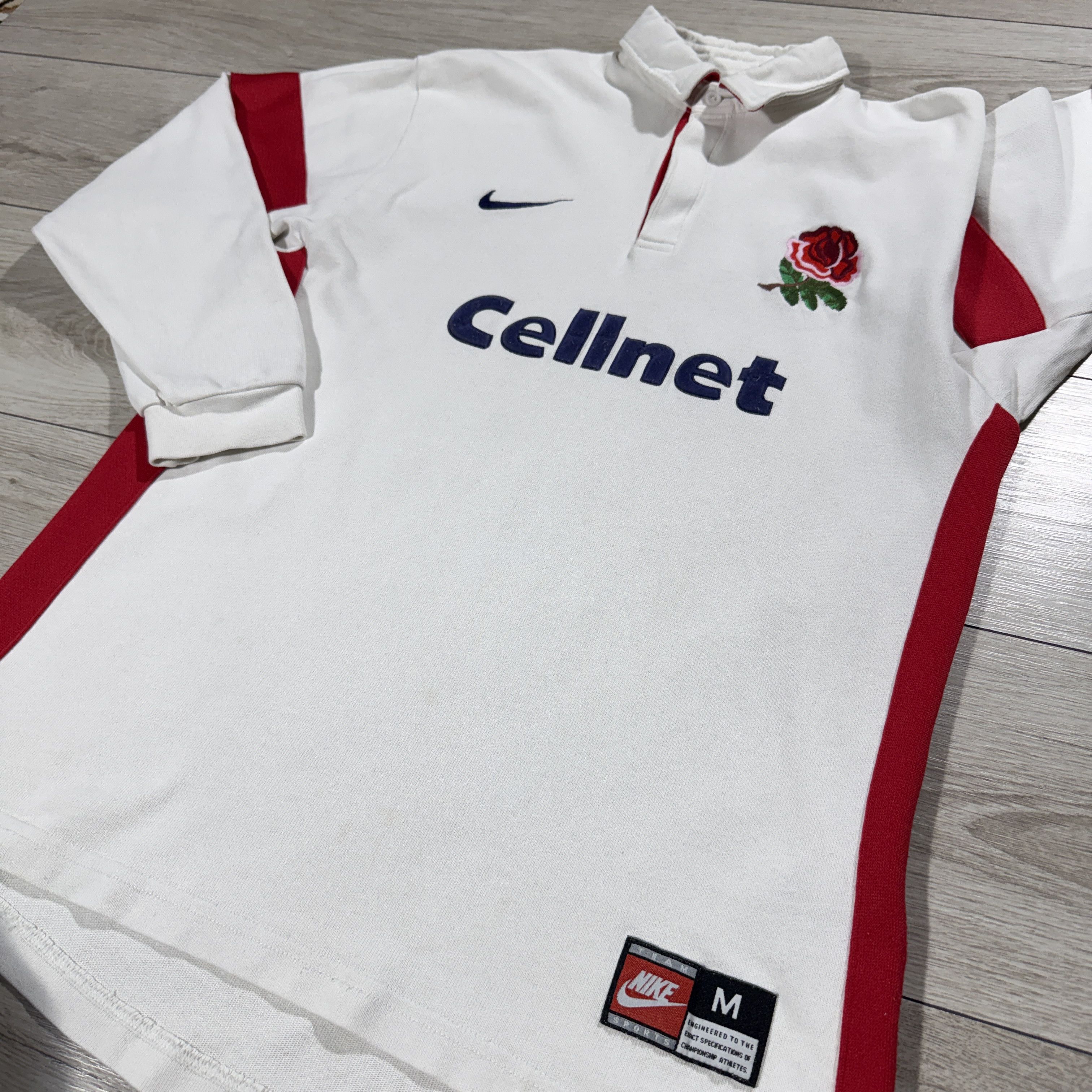 Nike Vintage Nike England Rugby "Cellnet" Long Sleeve Jersey M Size US M / EU 48-50 / 2 - 10 Thumbnail