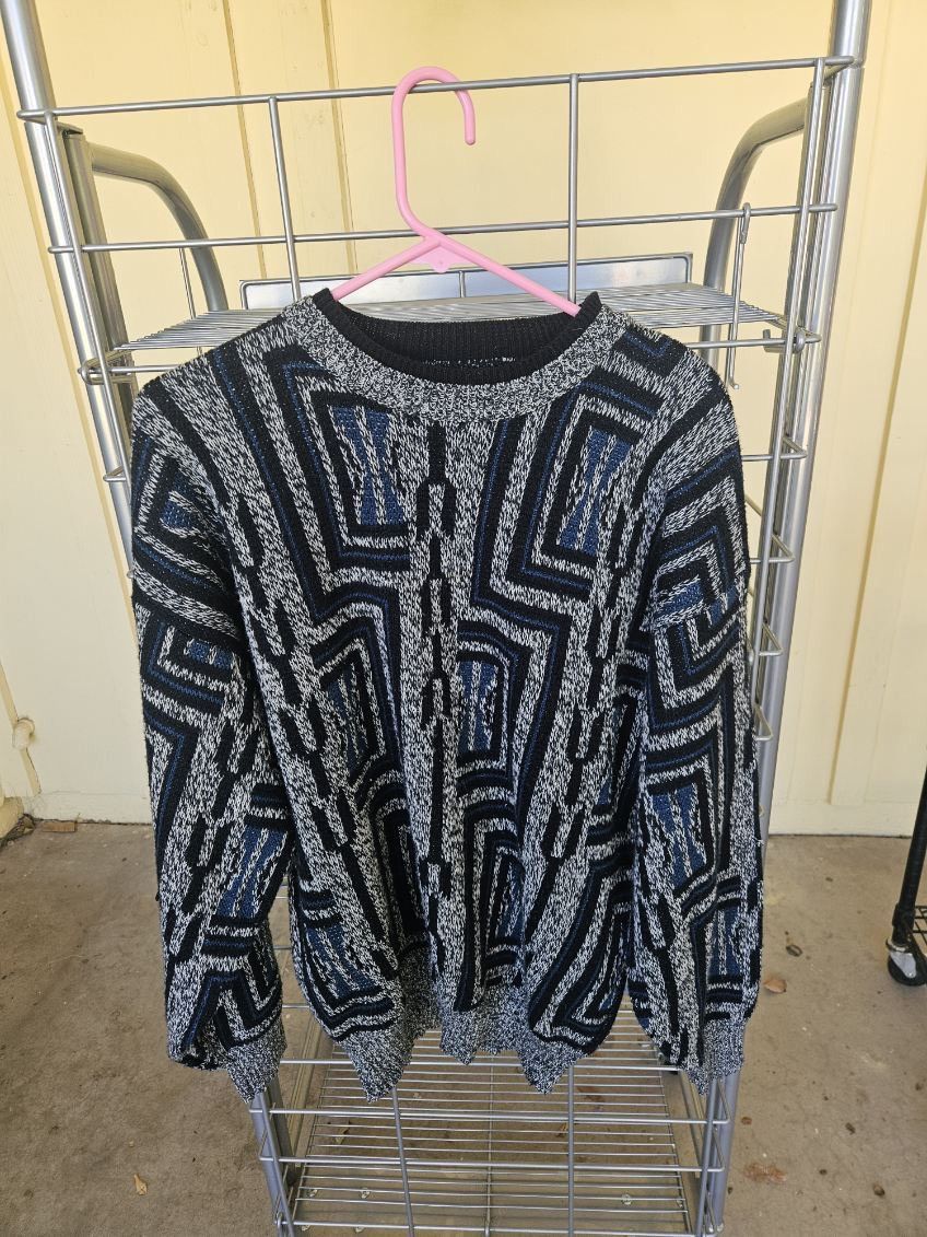 Other Zeppelin Geometric Coogi Styled Sweater Size US L / EU 52-54 / 3 - 1 Thumbnail