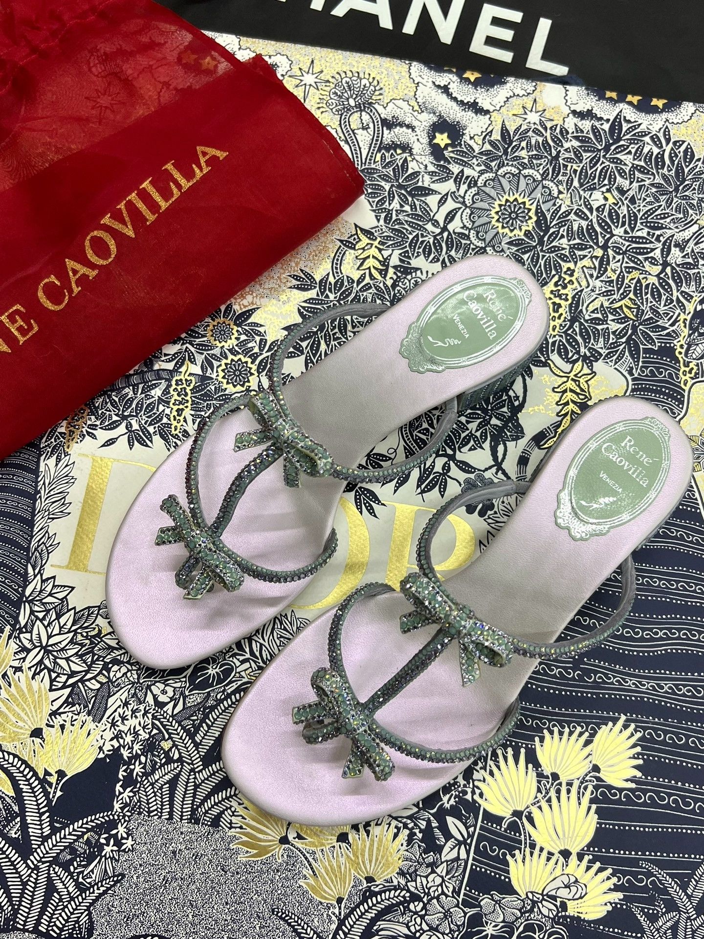Rene Caovilla Rene Caovilla Gradient Rhinestone Sandals Size US 6 / IT 36 - 1 Thumbnail