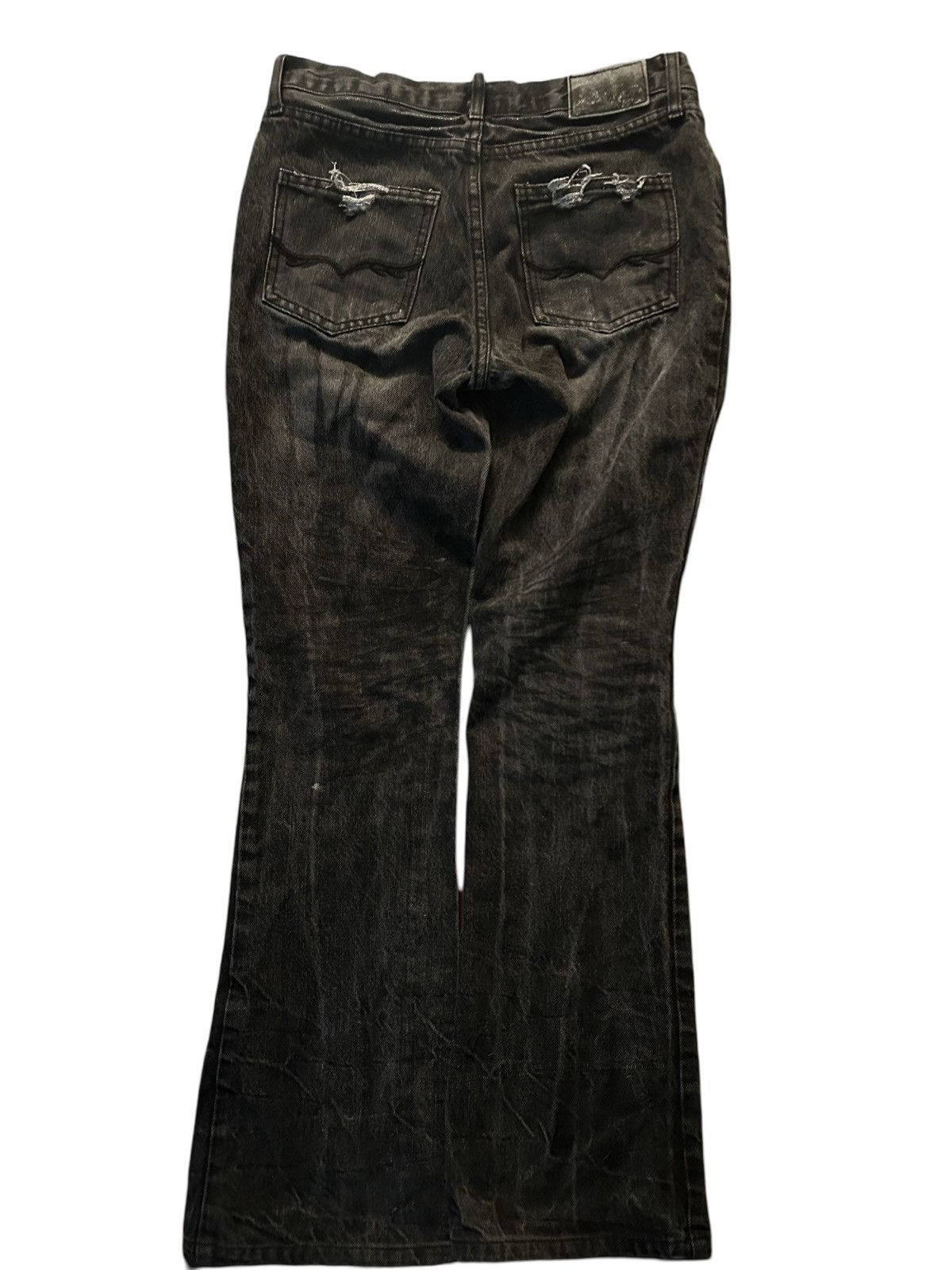 GOSTAR DE FUGA Japanese FUGA Flared Distressed Jeans Size US 28 / EU 44 - 2 Thumbnail