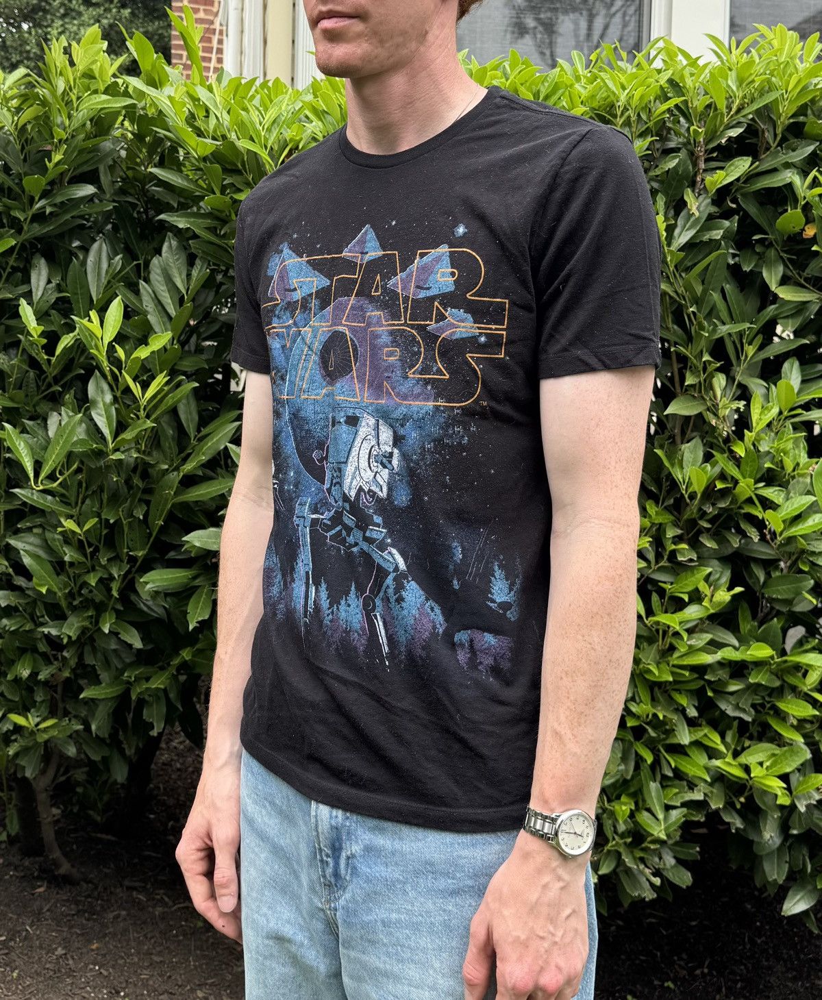 Old Navy Black Star Wars t-shirt with all-over print Size US M / EU 48-50 / 2 - 1 Thumbnail