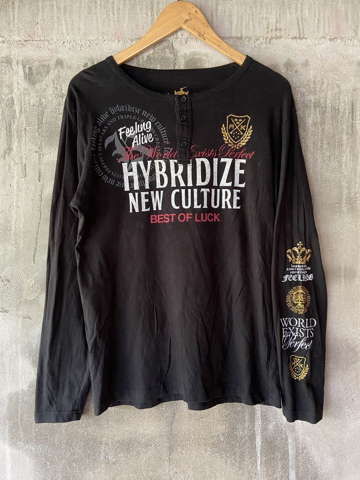 Beauty Beast × Hysteric Glamour × Japanese Brand FEELING ALIVE HYBRIDZE NEW CULTURE BEST OF LUCK LONG SLEEVE Size US L / EU 52-54 / 3 - 1 Thumbnail