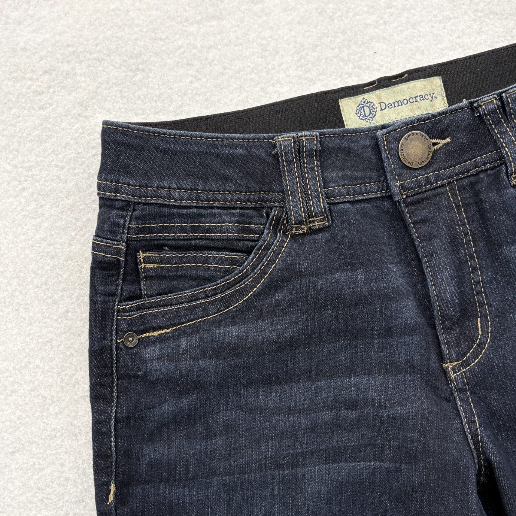 Vintage VINTAGE Democracy Jeans Womens 4 Blue Mid Rise Ankle Skinny NWT Size 27" / US 4 / IT 40 - 3 Thumbnail