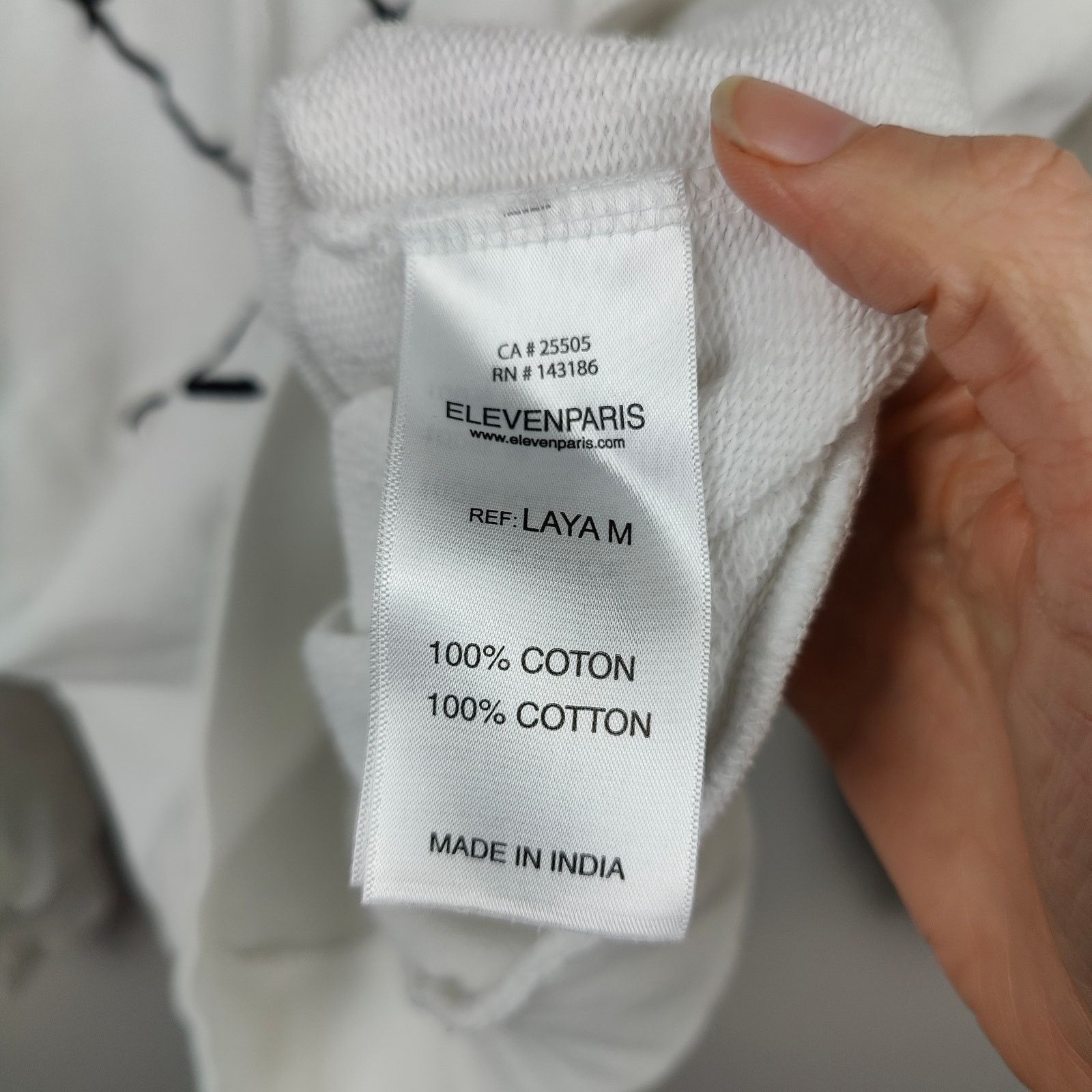 Eleven Paris Eleven Paris Playboy Layla Hoodie Medium White Barbed Wire Size US M / EU 48-50 / 2 - 9 Thumbnail