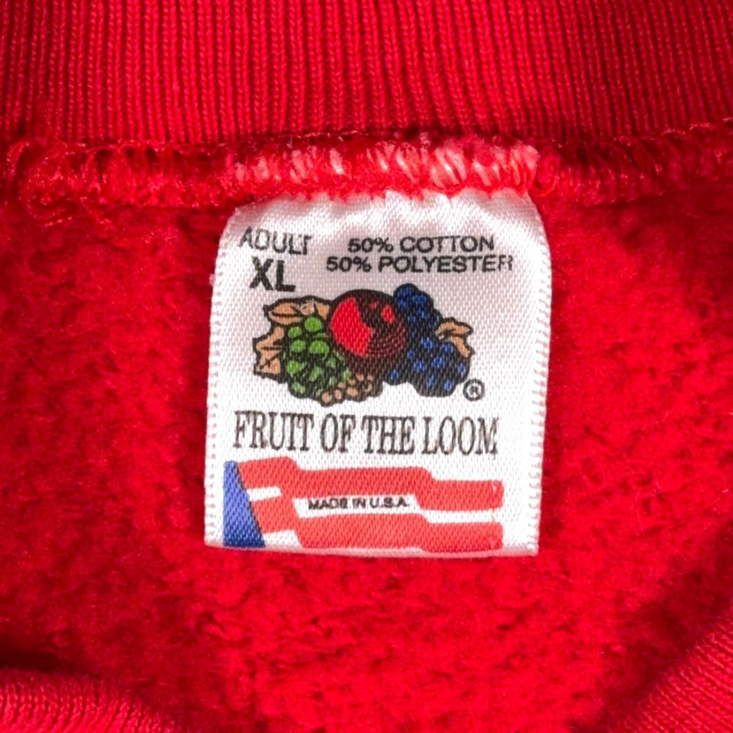 Fruit Of The Loom VINTAGE Delta Kappa Gamma Sweater Men's XL Red USA 90s Embroidered Logo Crew Neck Pullover Size US L / EU 52-54 / 3 - 4 Thumbnail