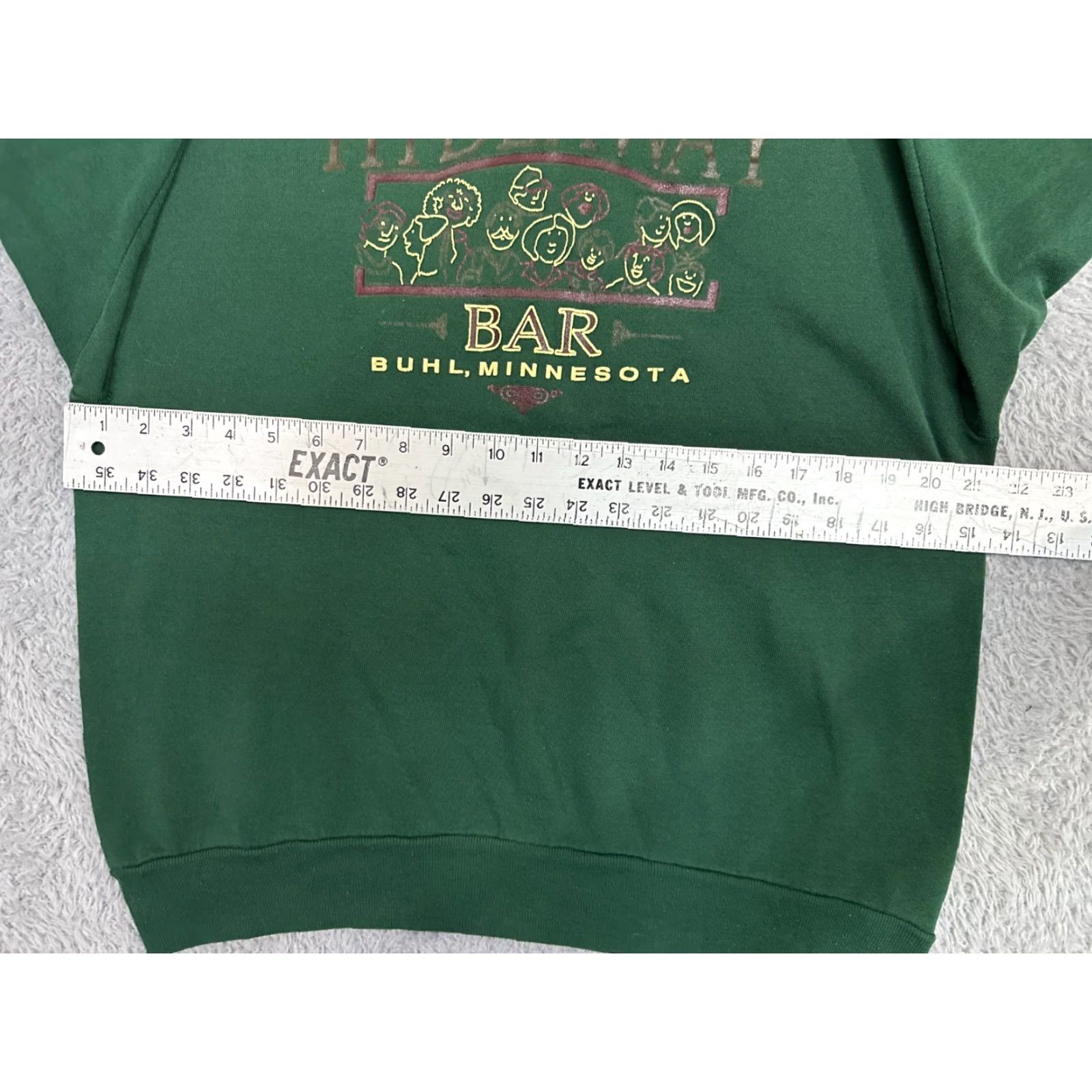 Jerzees VINTAGE Jerzees Sweatshirt Mens L Green 80s Grunge USA Logo Cotton Blend Pullover Sweatshirt Size US L / EU 52-54 / 3 - 6 Thumbnail