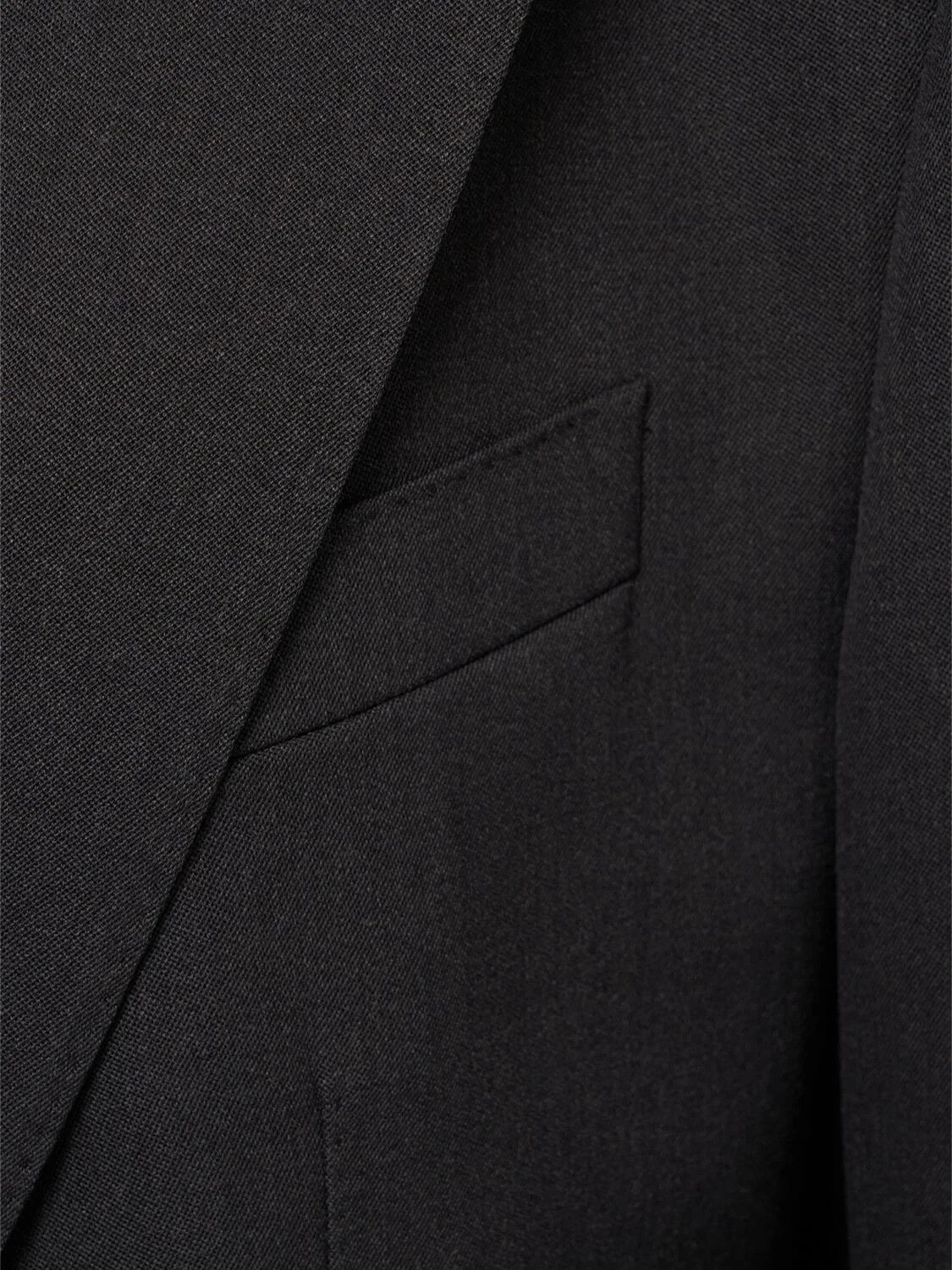 Dolce & Gabbana DOLCE&GABBANA Gray Wool Single Breasted Blazer New Auth Size L / US 10 / IT 46 - 3 Thumbnail