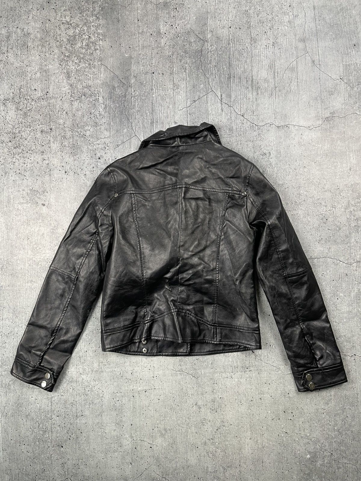 Japanese Brand 90s Bik Bok Leather Jacket Moto Racing Style Size L / US 10 / IT 46 - 9 Thumbnail