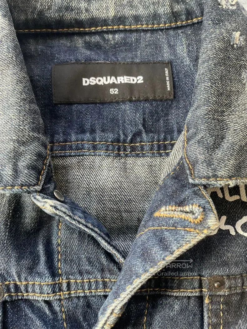 Dsquared2 DSquared2 Denim Jacket Graffiti Monster. Size US L / EU 52-54 / 3 - 5 Thumbnail