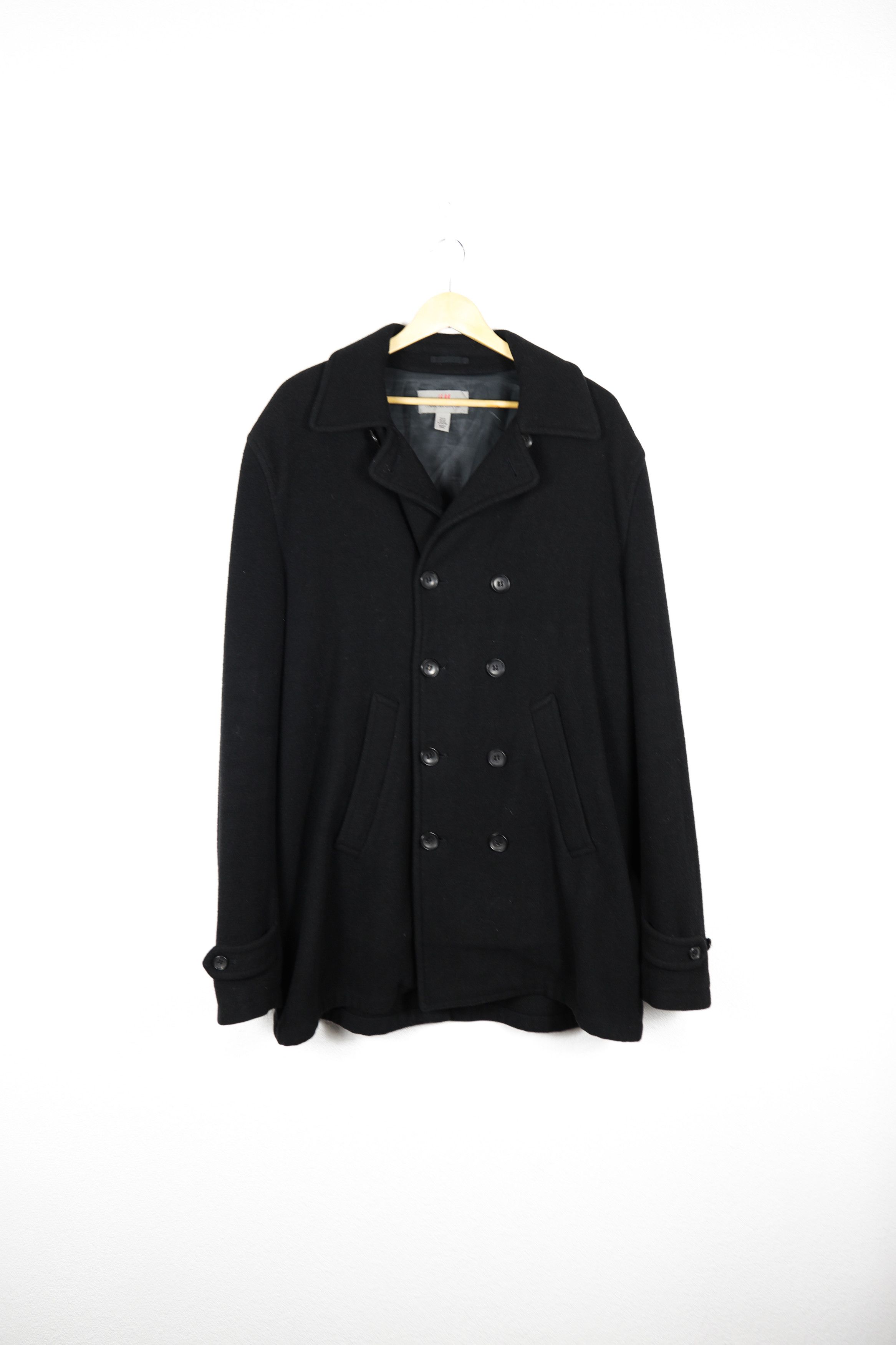 Comme des garcons boiled polyester pea coat - 2004