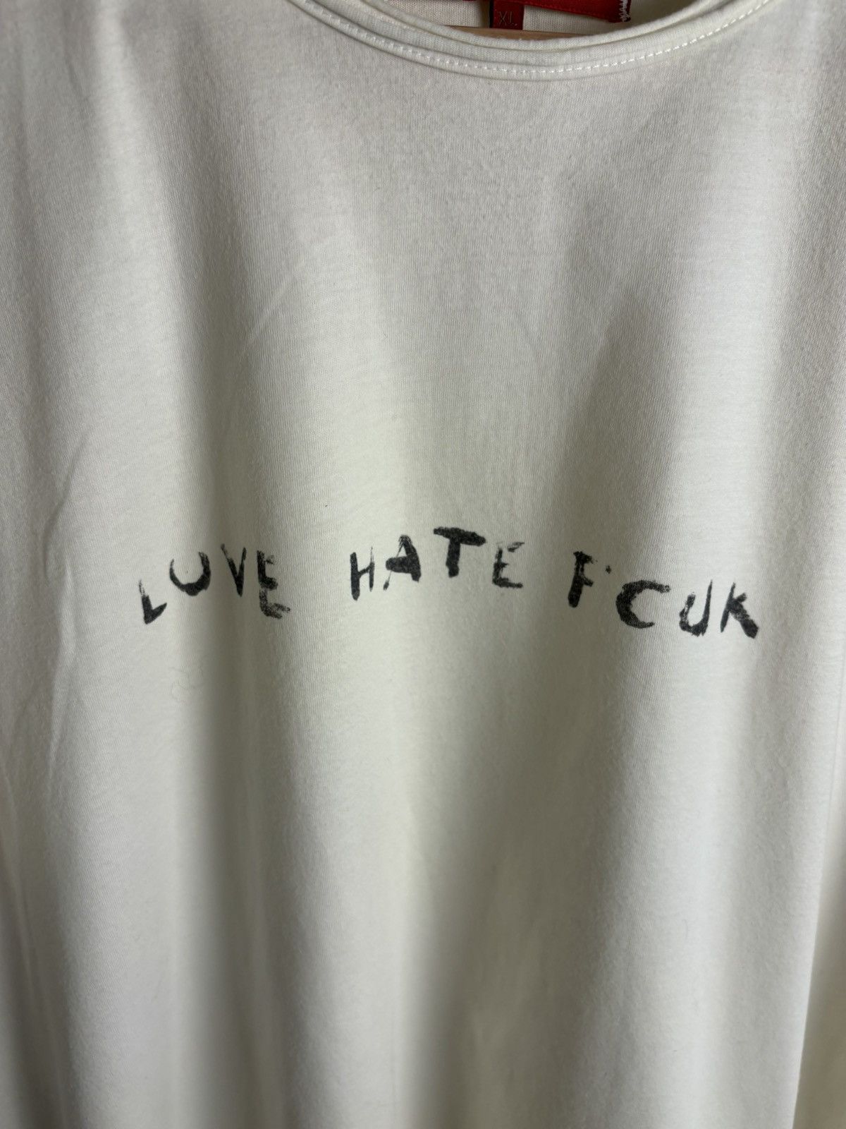 FCUK Vintage LOVE HATE FUCK Tee Size US XL / EU 56 / 4 - 6 Thumbnail