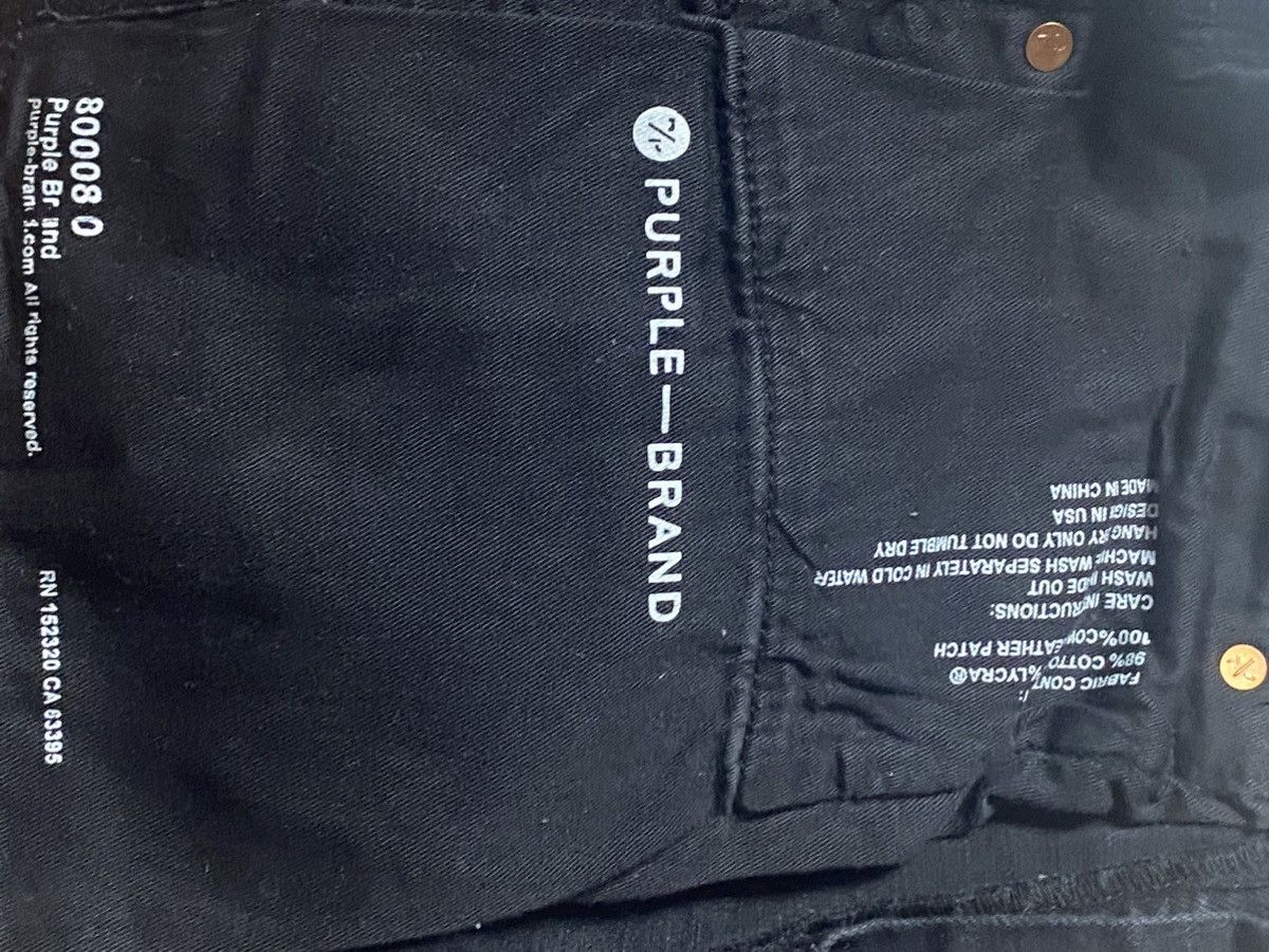 Purple Brand Purple Jeans P001 Black Oil Spill Size US 30 / EU 46 - 7 Thumbnail