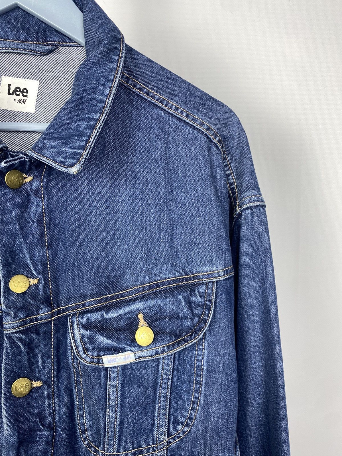 H&M × Lee LEE x H&M USA American Western Style DENIM JACKET Size US S / EU 44-46 / 1 - 5 Thumbnail