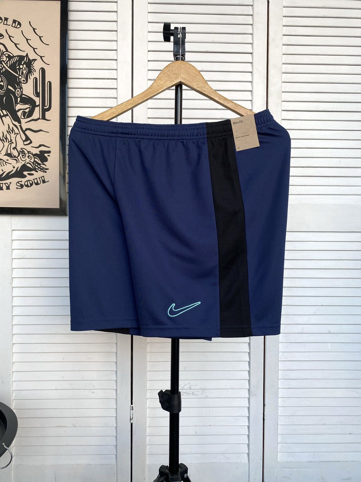 Nike Nike Dri-FIT Academy Dri-FIT Soccer Shorts Blue Running Size US 32 / EU 48 - 3 Thumbnail