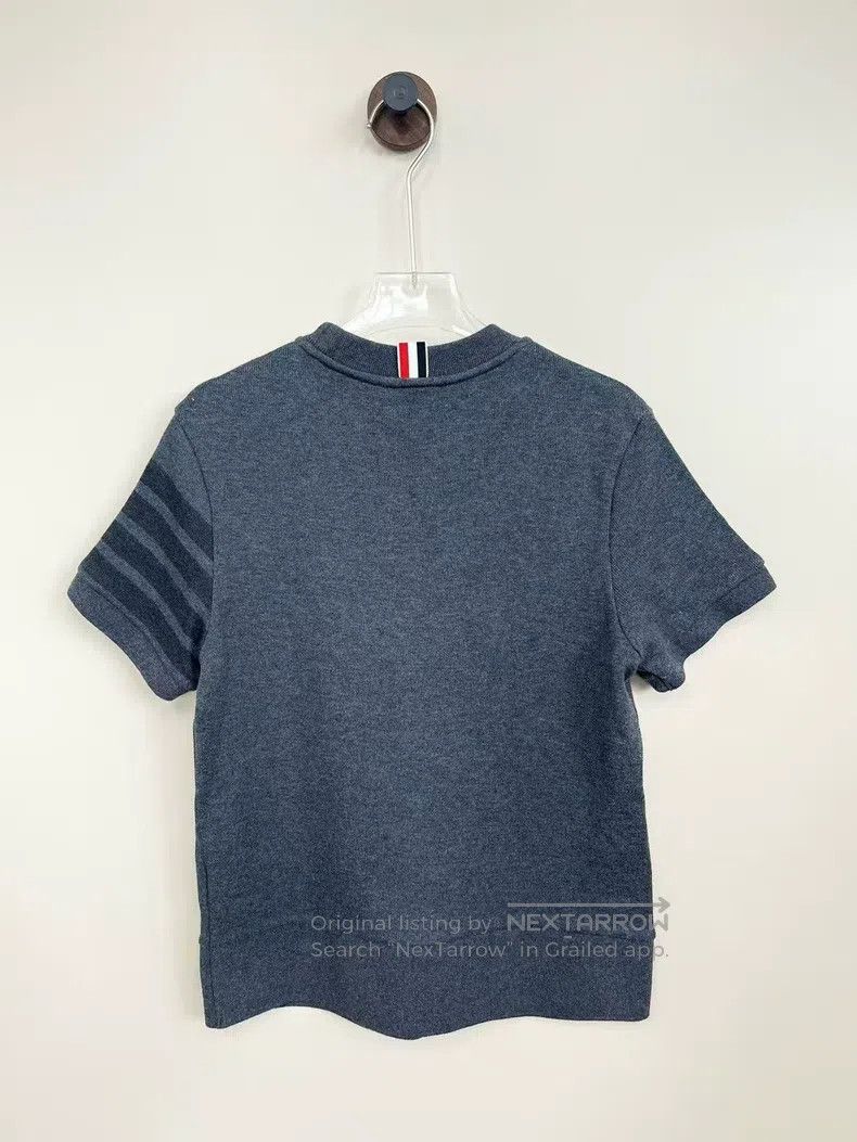 Thom Browne Thom Browne Grey Classic Knit Short Sleeve Size S / US 4 / IT 40 - 2 Thumbnail