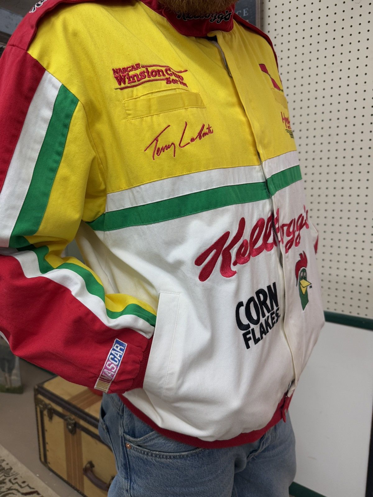 NASCAR × Vintage Vintage NASCAR Kellogg’s Racing Jacket - 90s Y2K Motorsports Size US L / EU 52-54 / 3 - 3 Thumbnail