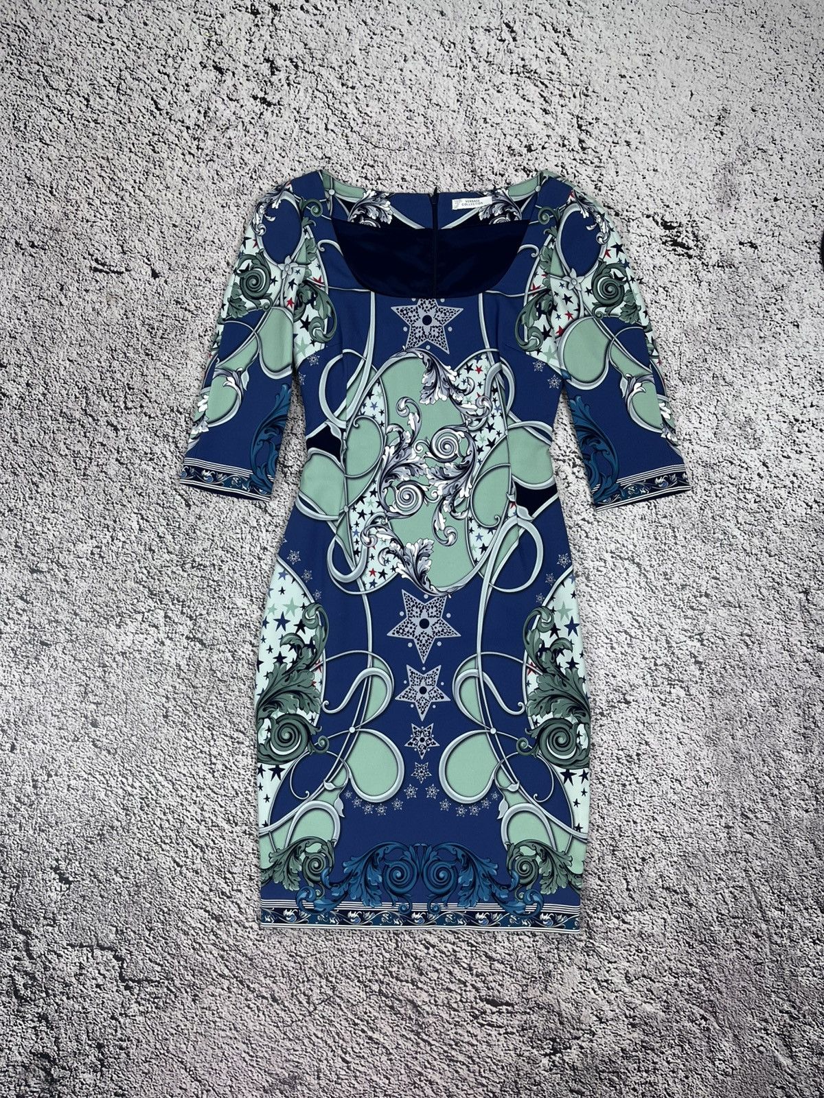 Versace Versace Collection Baroque Print Dress Bodycon Medusa Size S / US 4 / IT 40 - 1 Thumbnail