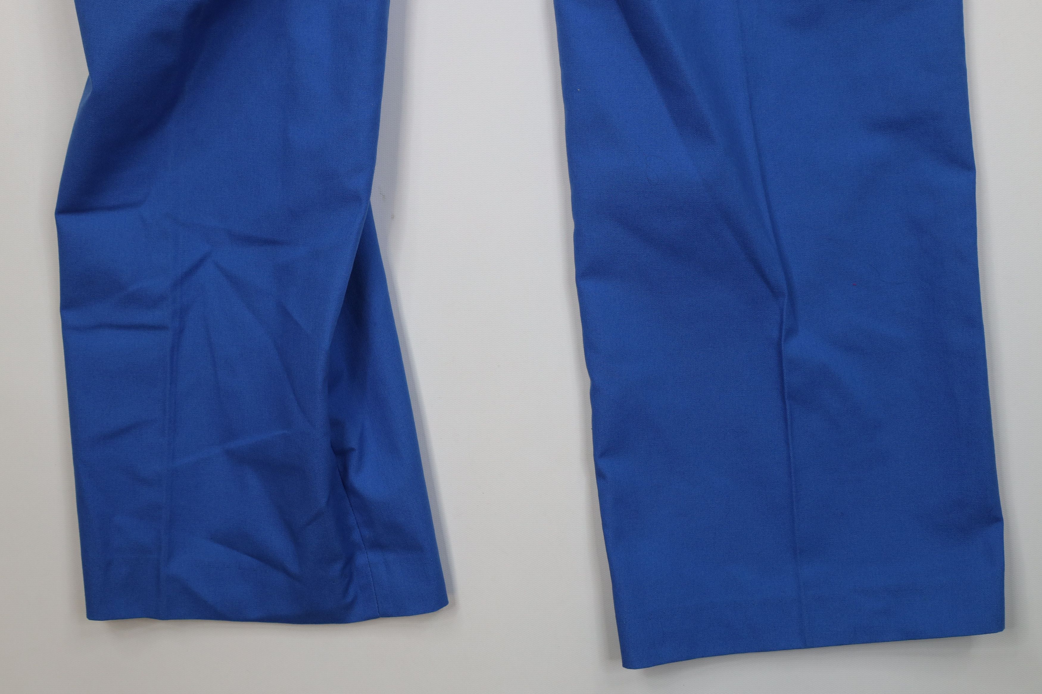 Vintage Vintage 70s Streetwear Wide Leg Chino Pants Royal Blue Size US 38 / EU 54 - 13 Thumbnail