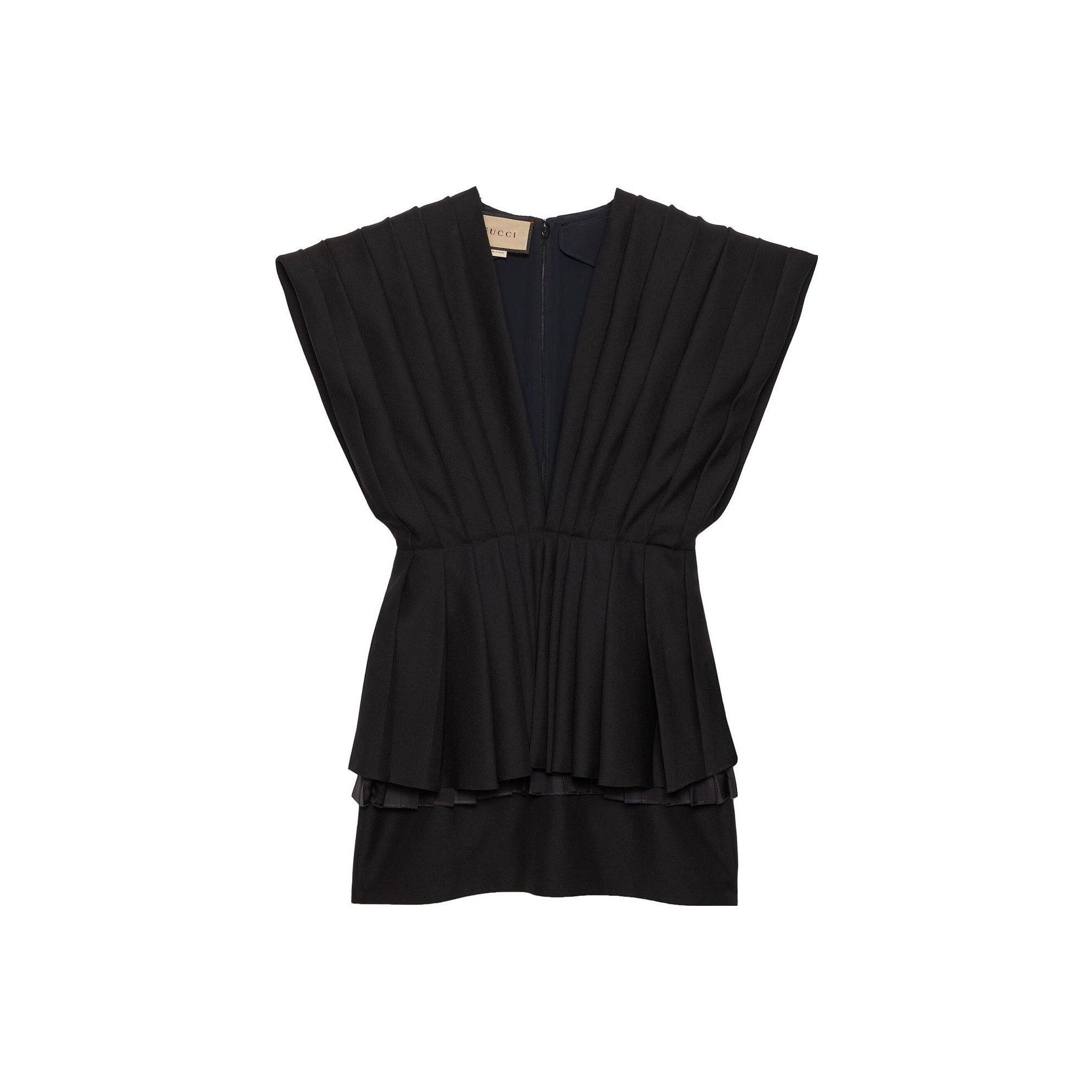 Gucci Gucci Pleated V-Neck Mini Dress IT 40 Size S / US 4 / IT 40 - 1 Thumbnail