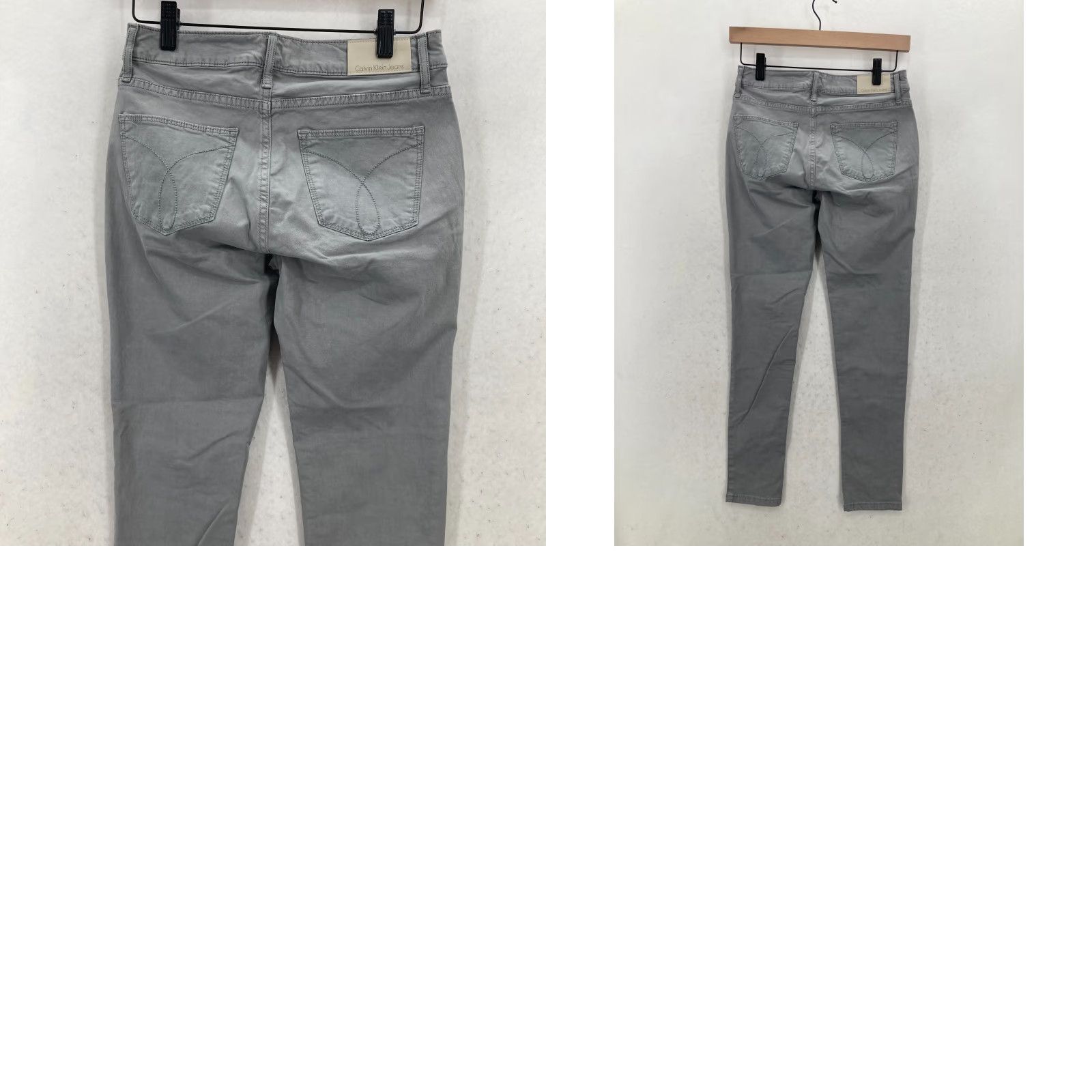 Calvin Klein Calvin Klein Jeans Women's 26 Gray Stretch 5-Pocket Pants Casual Preppy Modern Size 26" / US 2 / IT 38 - 10 Thumbnail