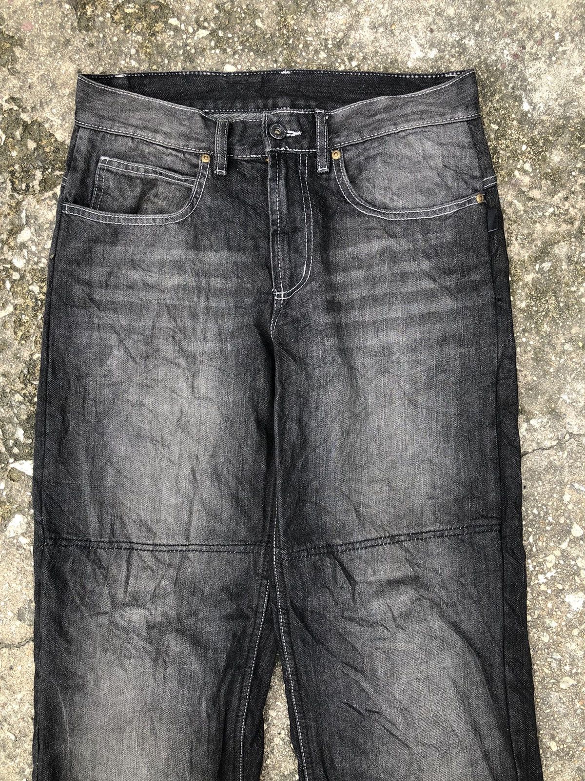 Japanese Brand 💥RARE!💥Vintage Komine Kevlar Protection Denim Baggy Jeans Size US 32 / EU 48 - 3 Thumbnail