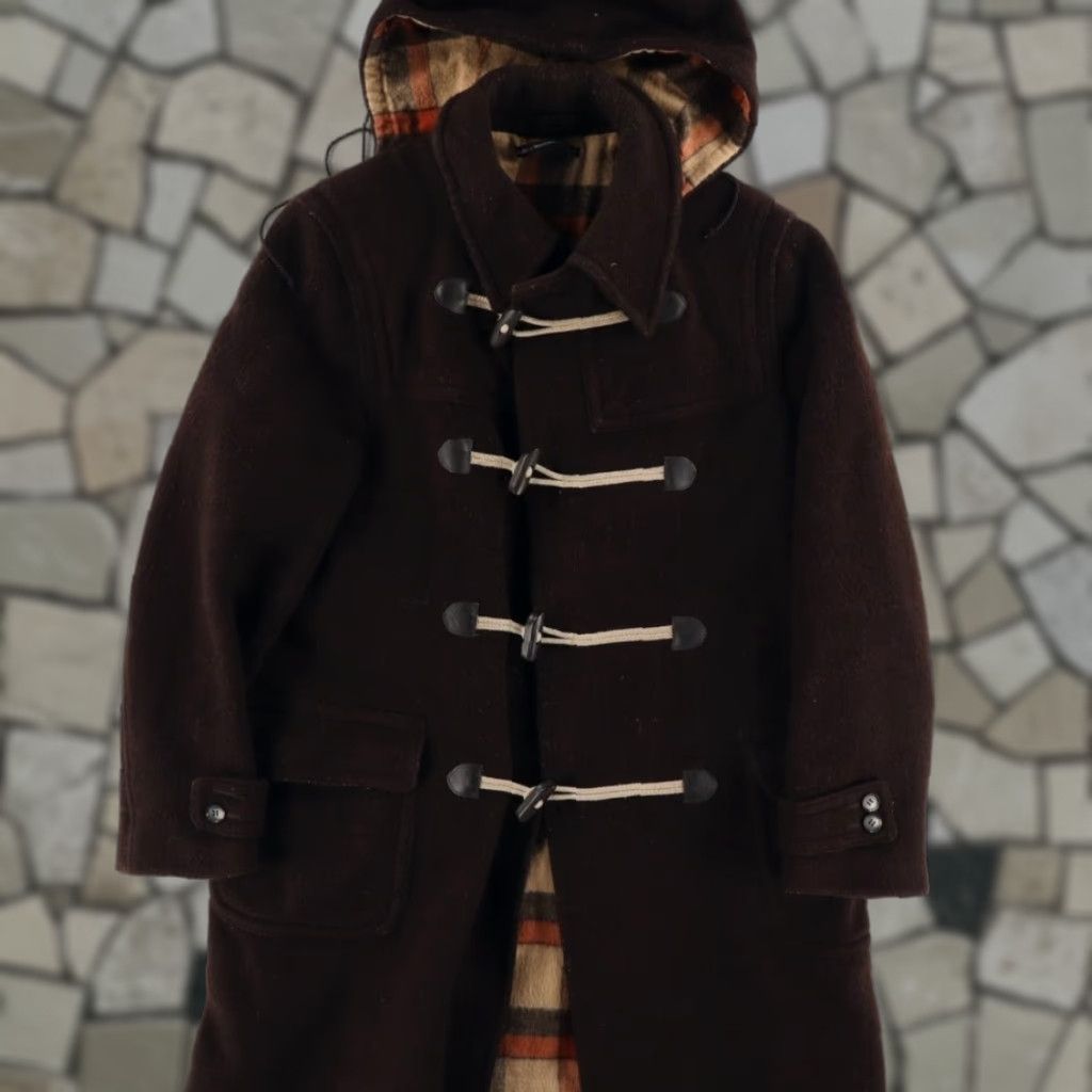Vintage LodenFrey Wool Toggle Long Coat Jacket Brown Men's L - Wool Blend Long Coat Solid Jacket Mens L Brown Size US L / EU 52-54 / 3 - 1 Thumbnail