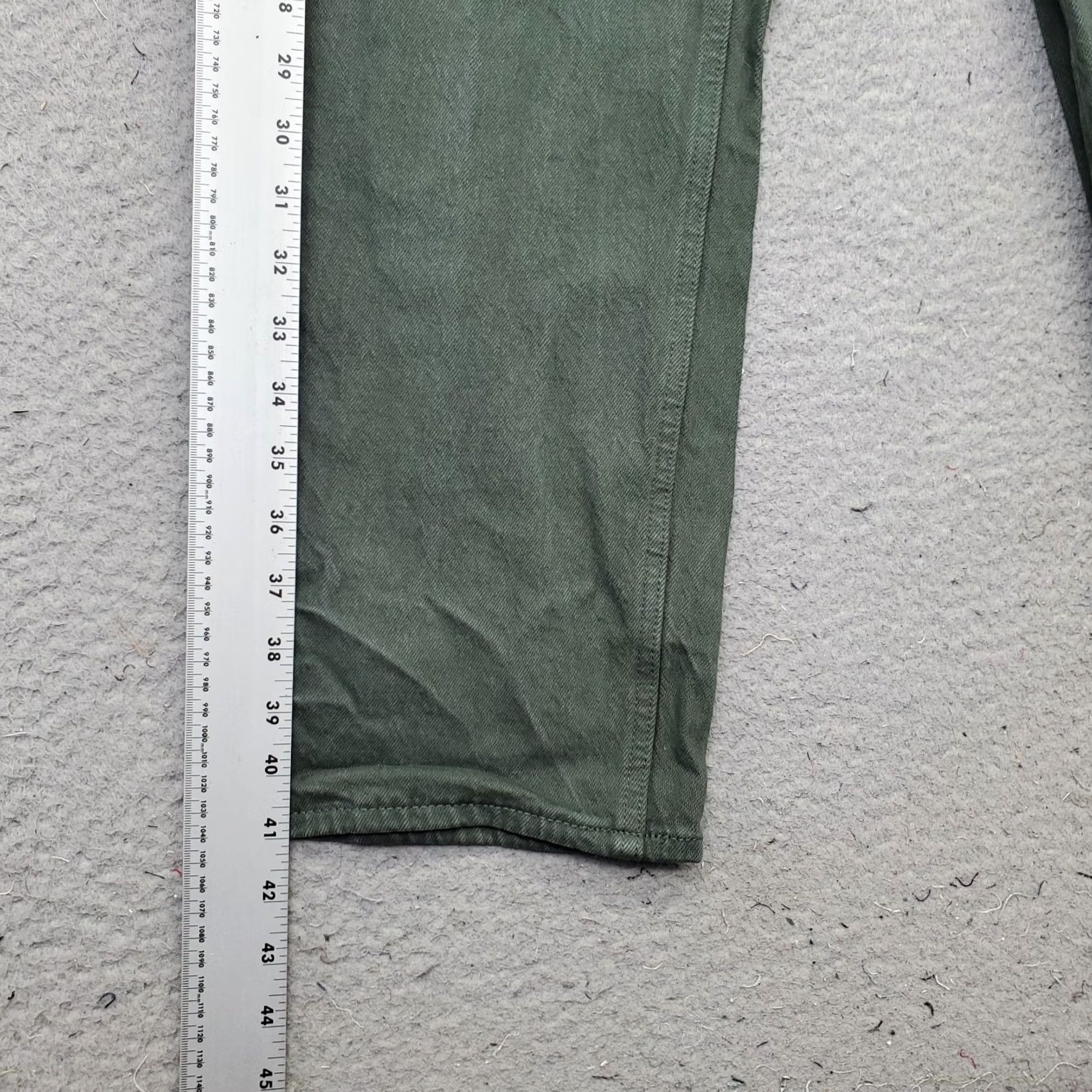 Abercrombie & Fitch Abercrombie & Fitch The 90s Straight Jeans Womens 6R Green Denim Ultra High Rise Jeans Womens 6 Green 90s Vintage? Size 28" / US 6 / IT 42 - 3 Thumbnail