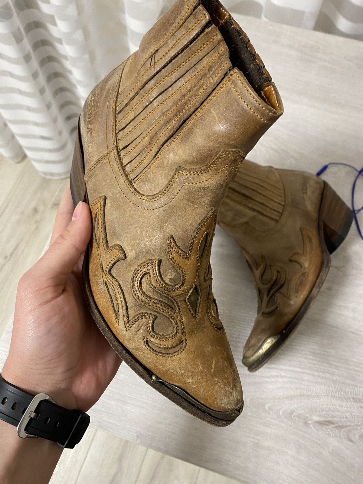 Sendra RPP 300$ Vintage Sendra Japanese Y2K Boots Cowboy AS98 Style Size US 5.5 / EU 38 - 6 Thumbnail