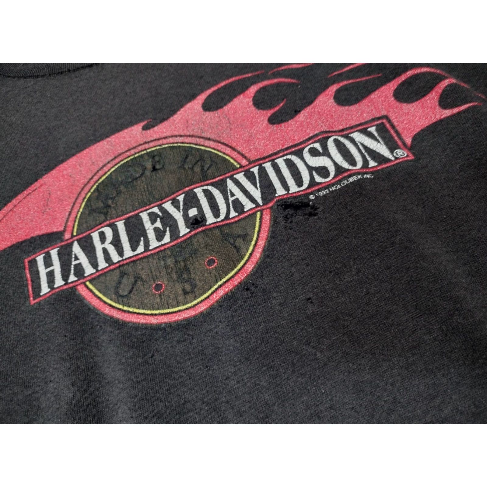 Harley Davidson VINTAGE Harley-Davidson Sweatshirt Shirt Biker Motorcycle 90s Black L Mens Pullover Graphic Print Logo Size US L / EU 52-54 / 3 - 2 Thumbnail