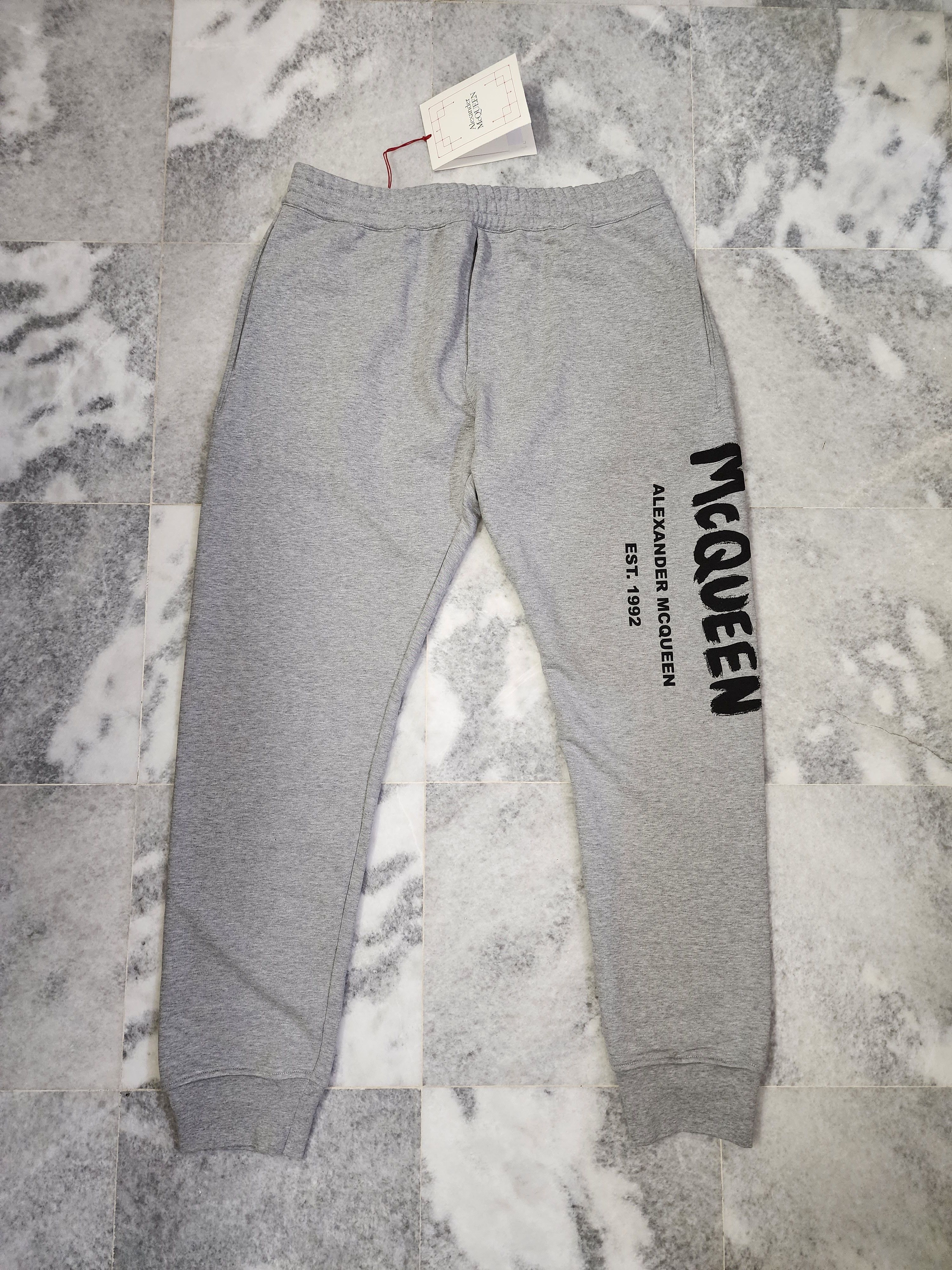 Alexander McQueen Graffiti Logo Sweatpants Size US 34 / EU 50 - 1 Thumbnail