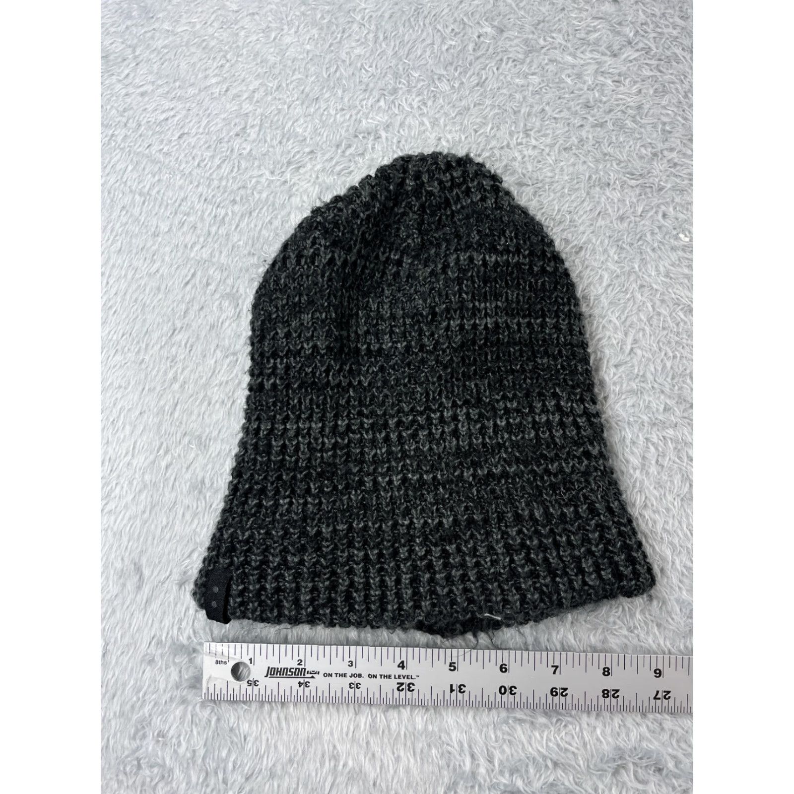 Cotton On Cotton On Beanie Adult One Size Dark Gray Knit 100% Acrylic Winter Ski - Beanie - One Size - Gray - Mens Size ONE SIZE - 3 Thumbnail