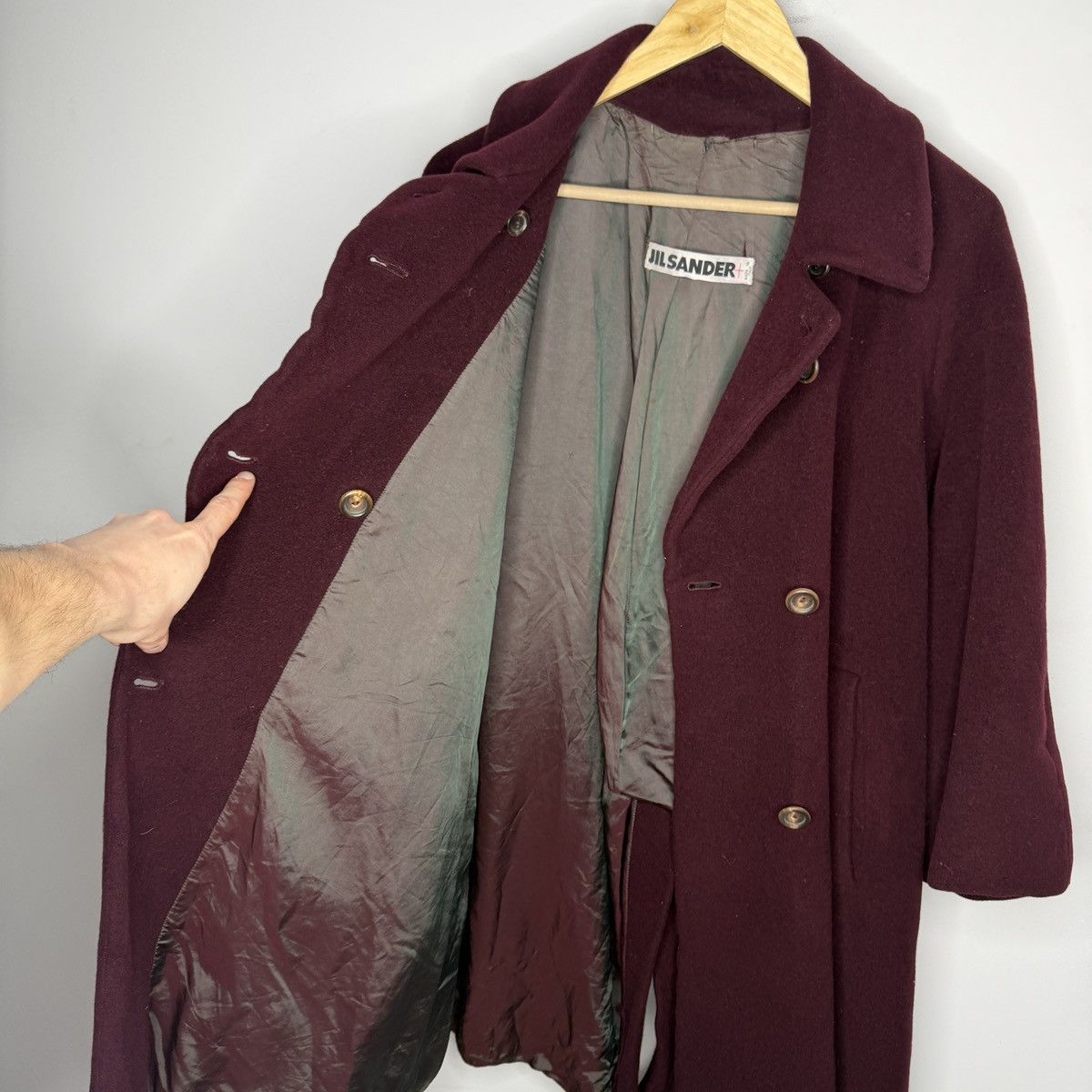 Jil Sander JIL SANDER Coat Jacket Trench Cashmere Overcoat Oversized Size M / US 6-8 / IT 42-44 - 10 Thumbnail