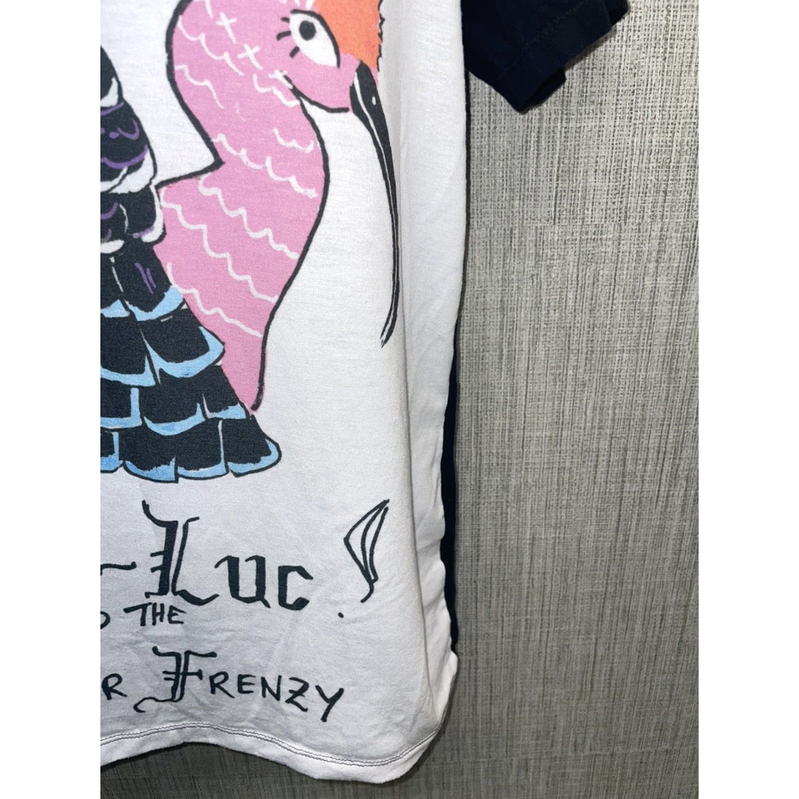 Vintage Jean~Luc And The Feather Frenzy Short Sleeve Graphic T-Shirt Mens M Black Shirt Mens M Black Jean~Luc T-Shirt Short Sleeve Graphic Size US M / EU 48-50 / 2 - 4 Thumbnail