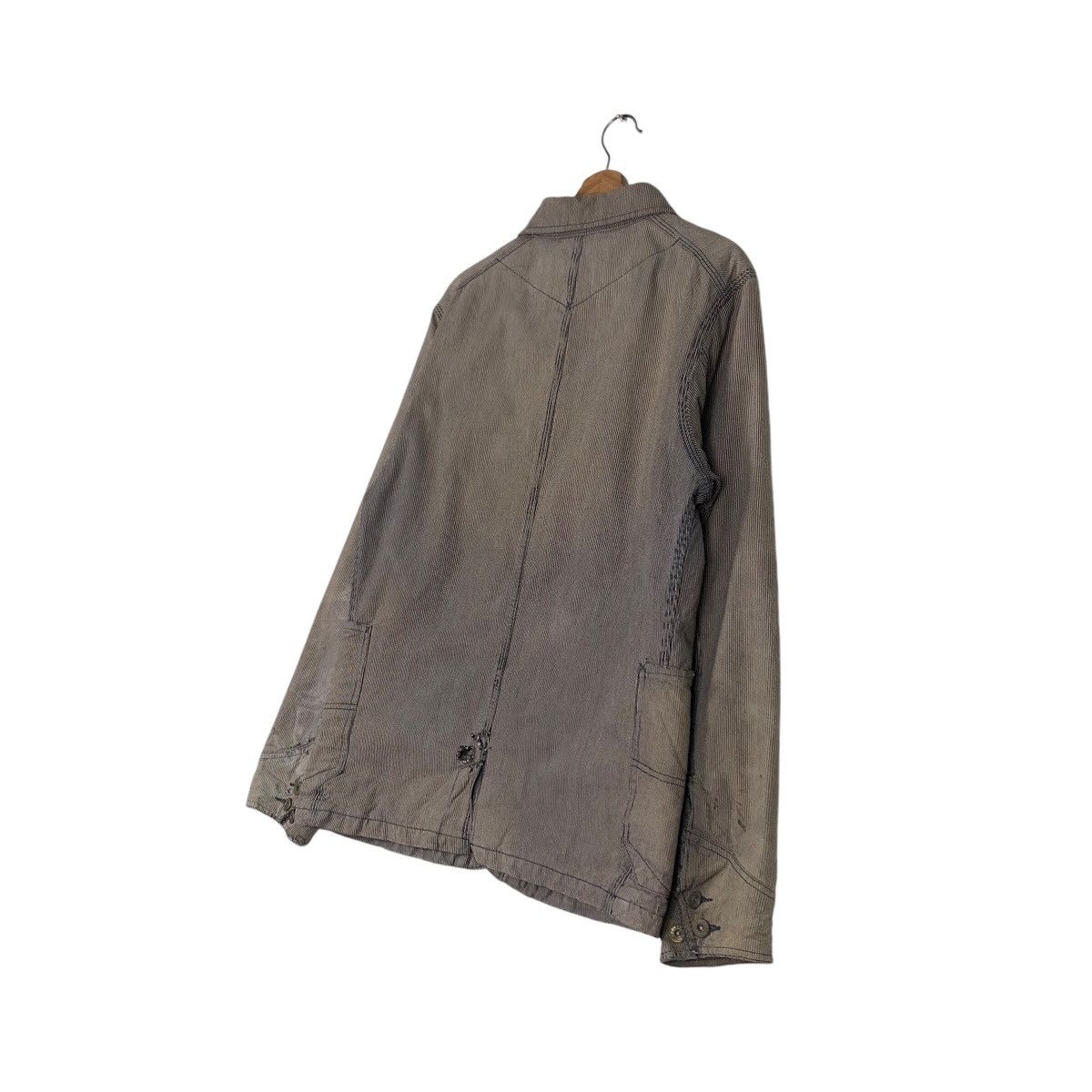 Japanese Brand 📌Vintage Hickory Chore Jacket Big Bill Stripe Issey Miyake Size US L / EU 52-54 / 3 - 11 Thumbnail