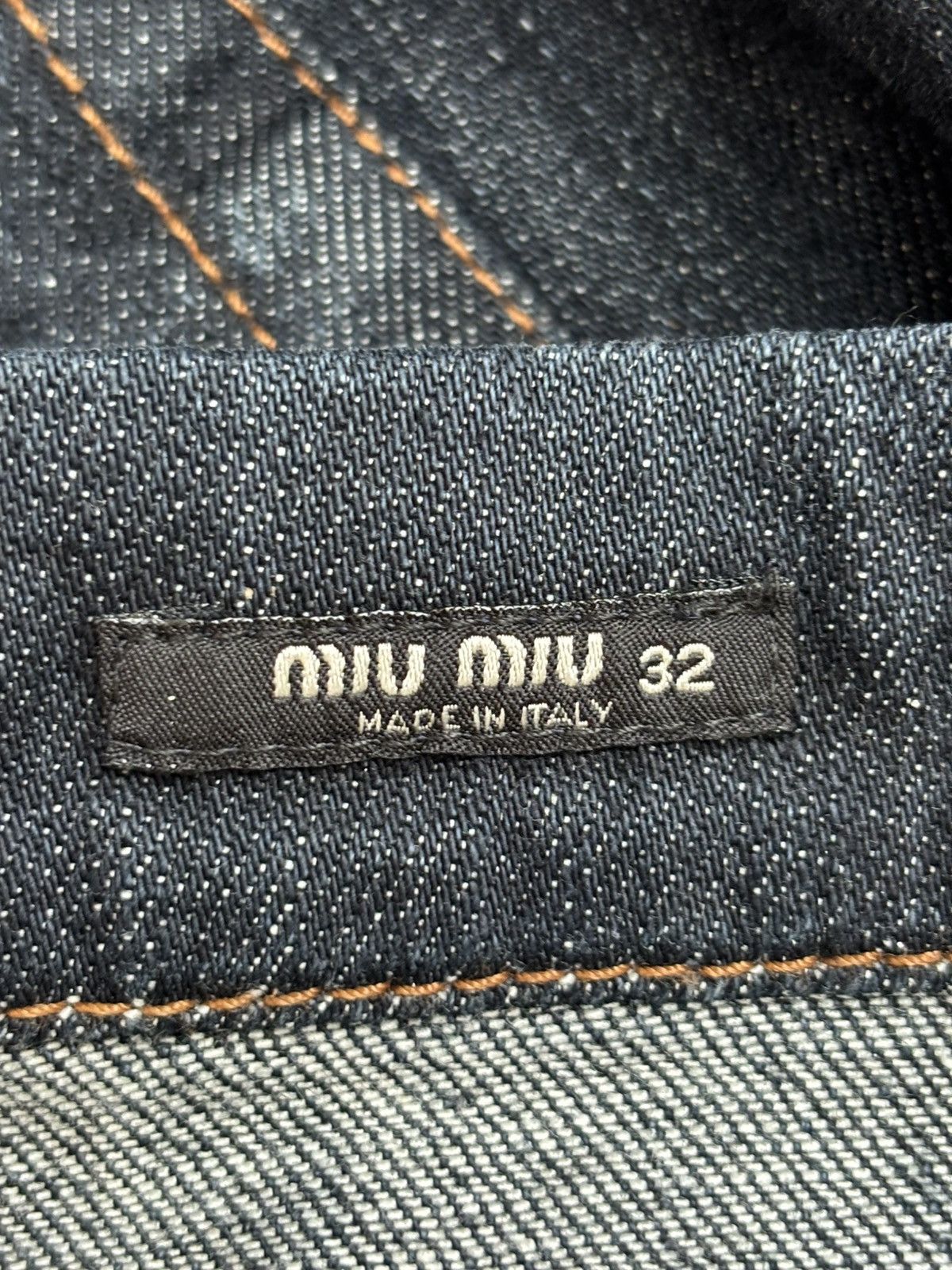 Miu Miu 2000s Raw Indigo Bootcut Jeans Size US 32 / EU 48 - 6 Thumbnail