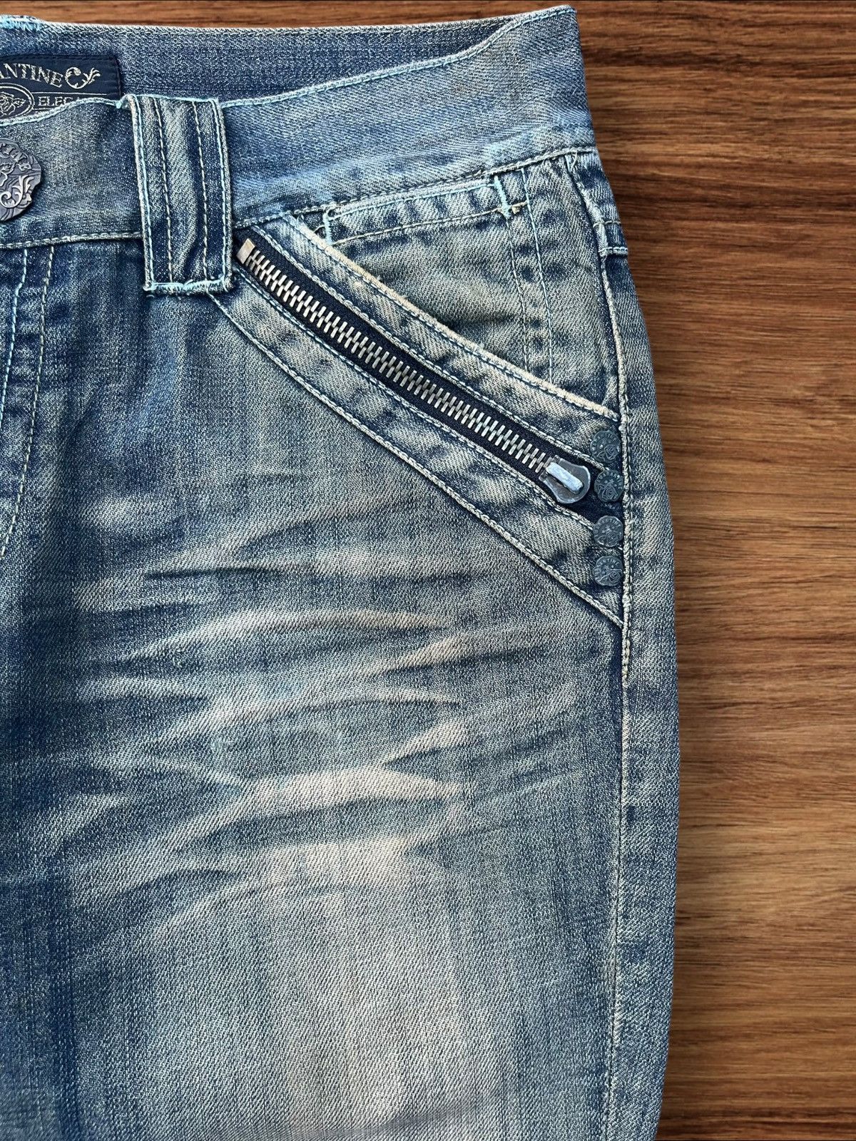Japanese Brand Vintage Japanese Brand Red Pepper Mud Max Washed Flare Jeans Size US 34 / EU 50 - 7 Thumbnail