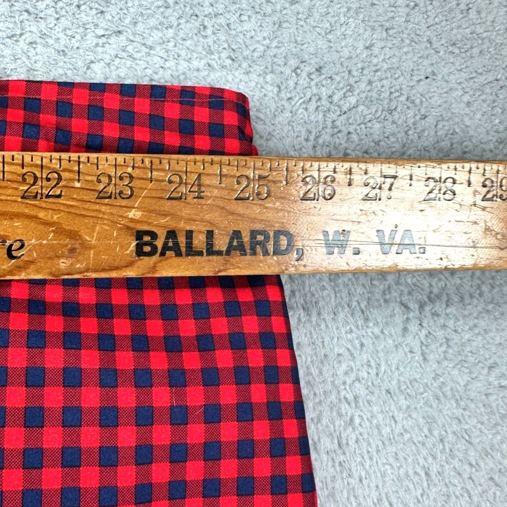 Vintage St. John's Bay Mens Swim Trunks 4XLT Tall Red Blue Gingham Check Board Shorts NEW Size US 39 - 5 Thumbnail