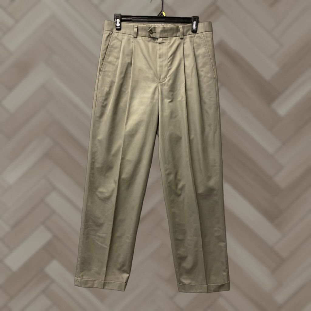 Nordstrom Nordstrom Chino Pants Mens 34x32 Olive Green /0147 Size US 34 / EU 50 - 1 Thumbnail