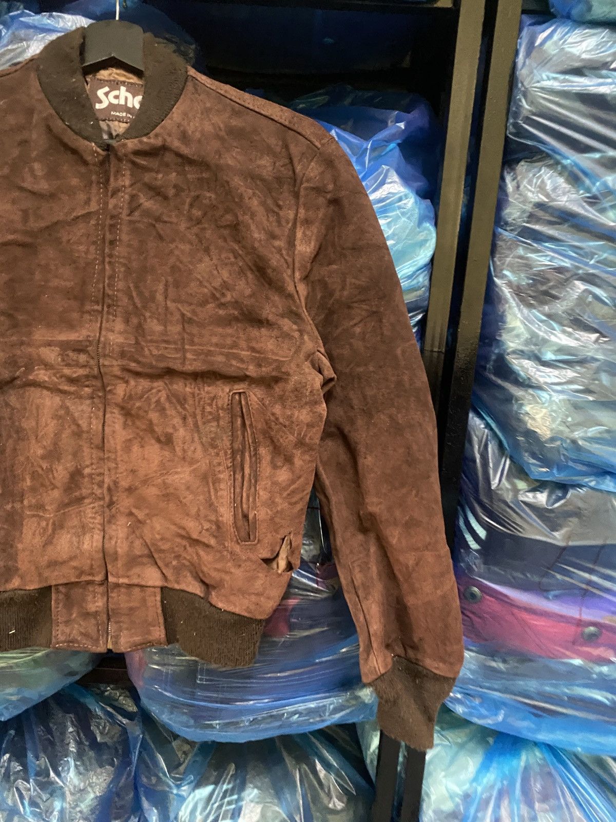Schott Vintage Schott NYC Made in USA Brown Suede Bomber Jacket Size US S / EU 44-46 / 1 - 4 Thumbnail