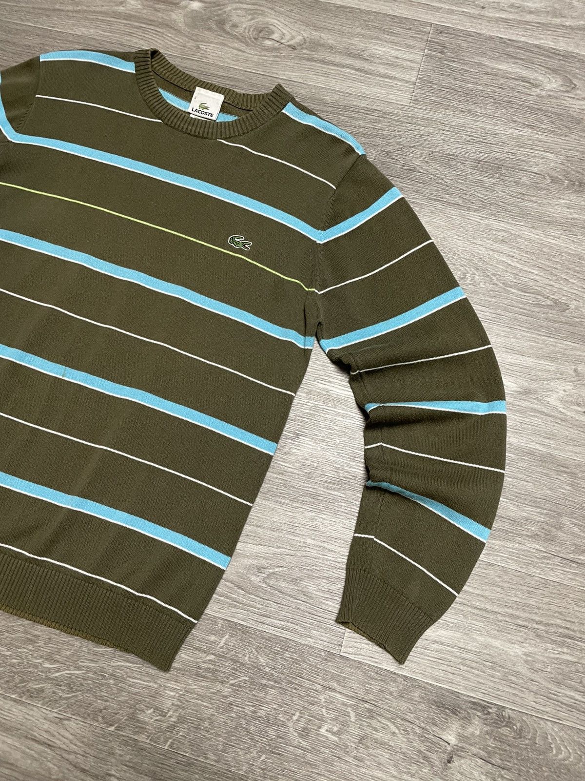 Lacoste Vintage Lacoste Striped Sweater Y2K Size US S / EU 44-46 / 1 - 5 Thumbnail