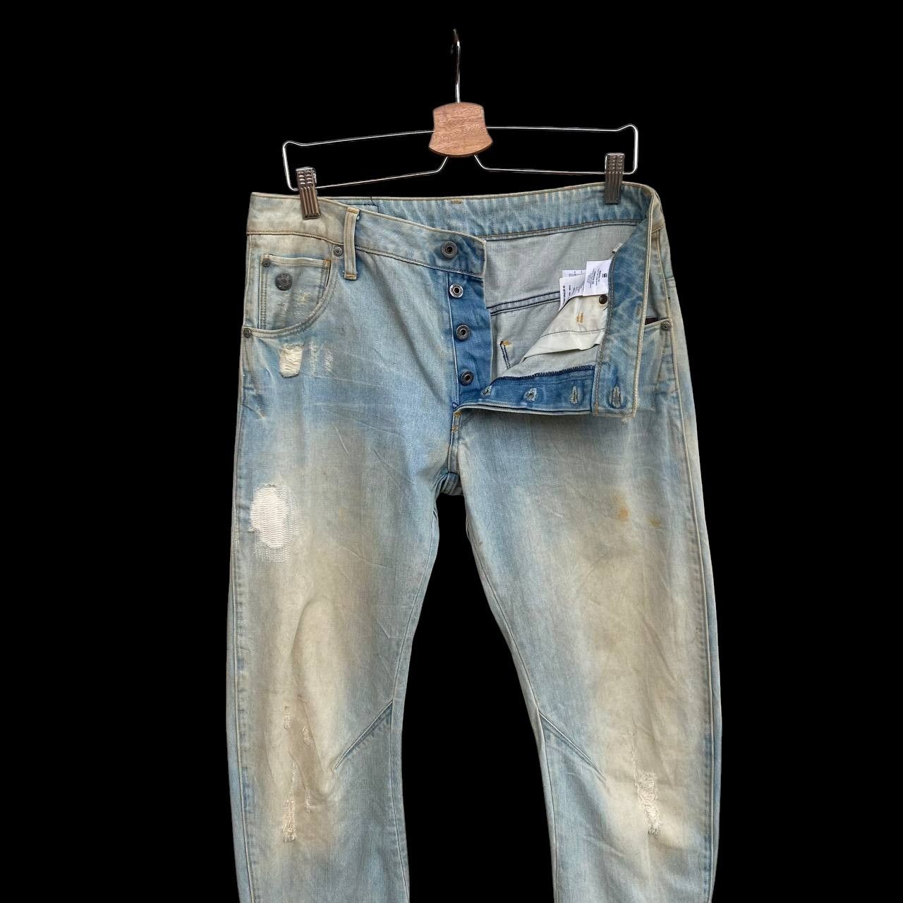G-Star VTGE GSTAR DISTRESSED JEAN RUSTY WASH ASSYMETRIC LEG SLIMFIT Size US 30 / EU 46 - 8 Thumbnail