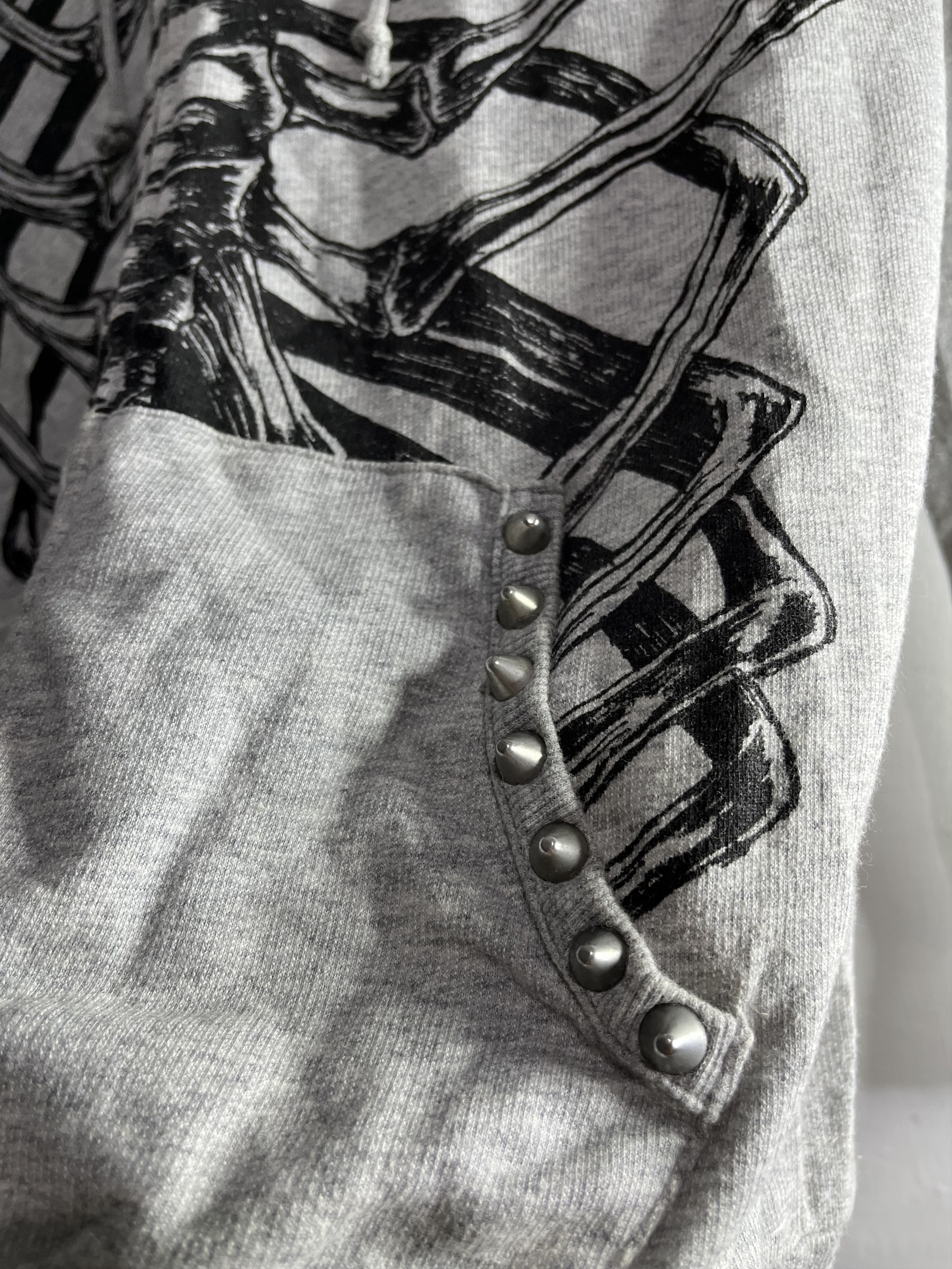 Le Grande Bleu (L.G.B.) Crazy glad news skeleton hoodie Size US L / EU 52-54 / 3 - 10 Thumbnail