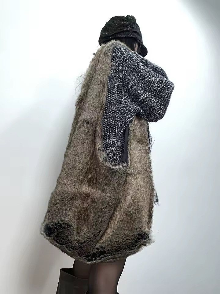 Vintage Faux Fur Y2k Streetwear Retro Crossbody Shoulder Bag Size ONE SIZE - 10 Thumbnail
