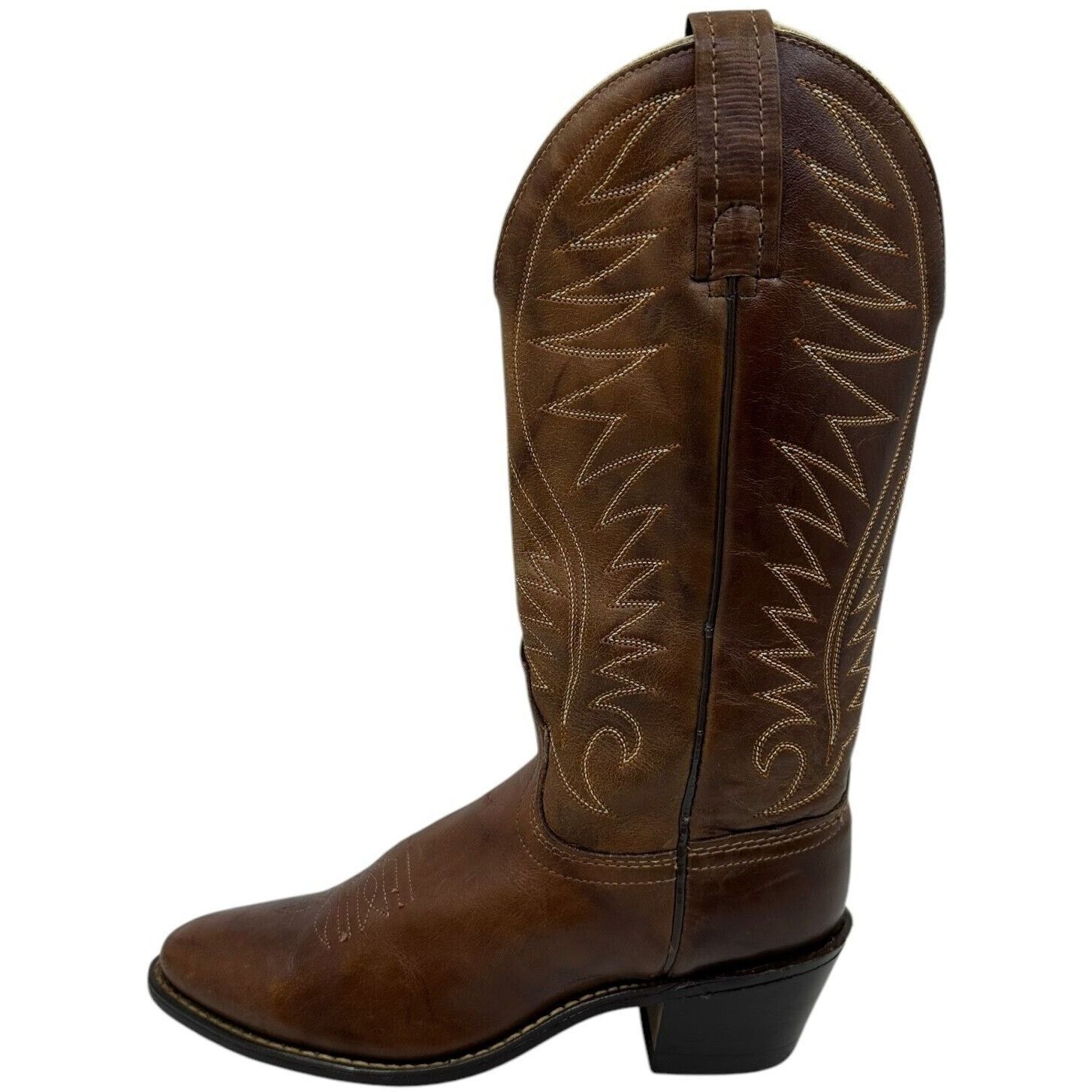 Acme Clothing Vintage Acme Men's Cowboy Western Boots Brn Leather USA 5C Size US 5 / EU 37 - 11 Thumbnail