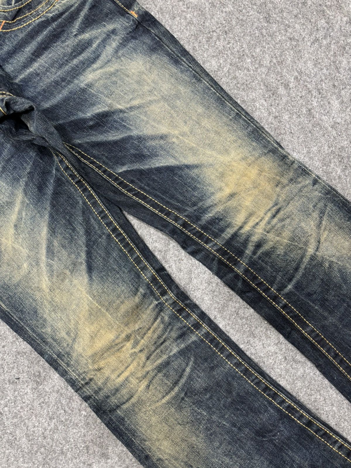 Seditionaries 💥Flare💥Lolita Mud Stone Wash Style Flare Spiky Denim F648 Size US 32 / EU 48 - 10 Thumbnail