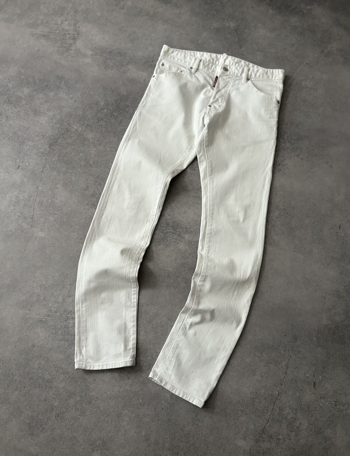 Dsquared2 Dsquared2 white rare luxury denim mens Size US 31 - 2 Thumbnail