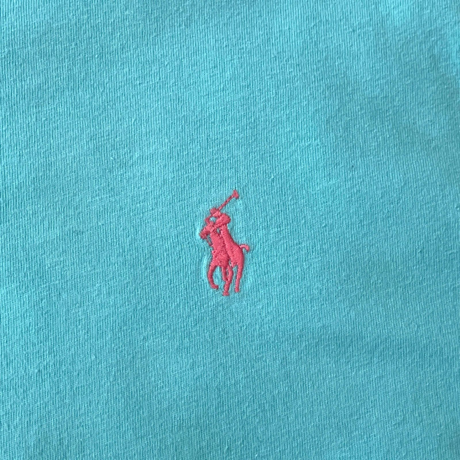 Polo Ralph Lauren Polo Ralph Lauren T Shirt Large Teal Pony Logo Tee Mens Size US L / EU 52-54 / 3 - 4 Thumbnail